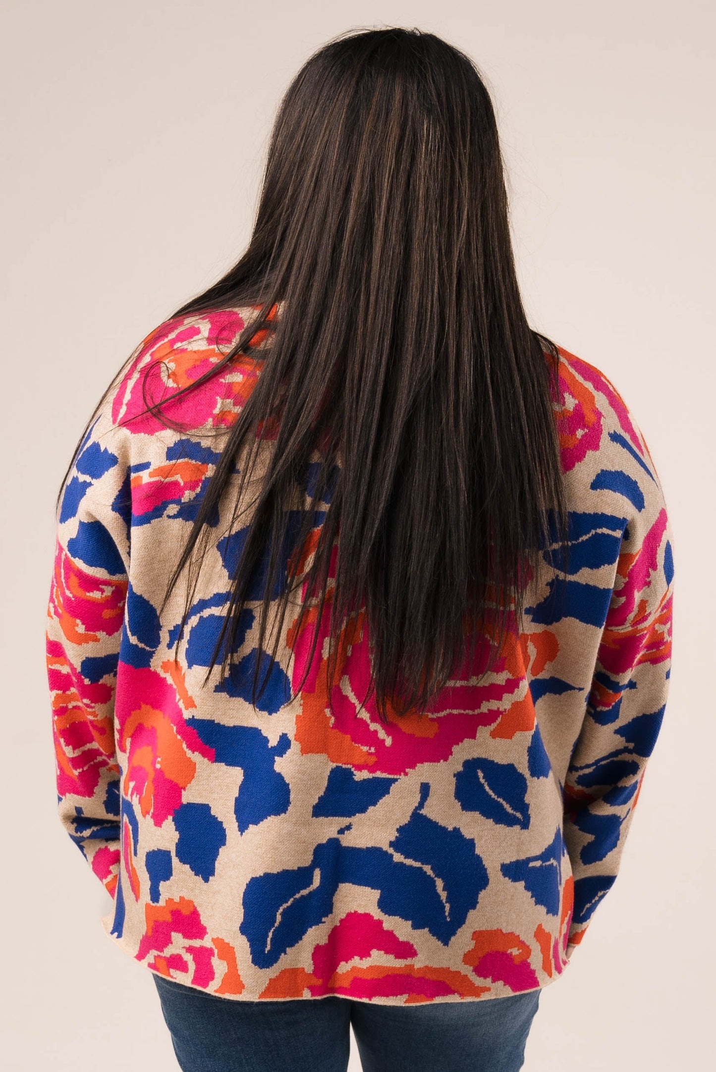 Floral Mock Neck Sweater *Final Sale*