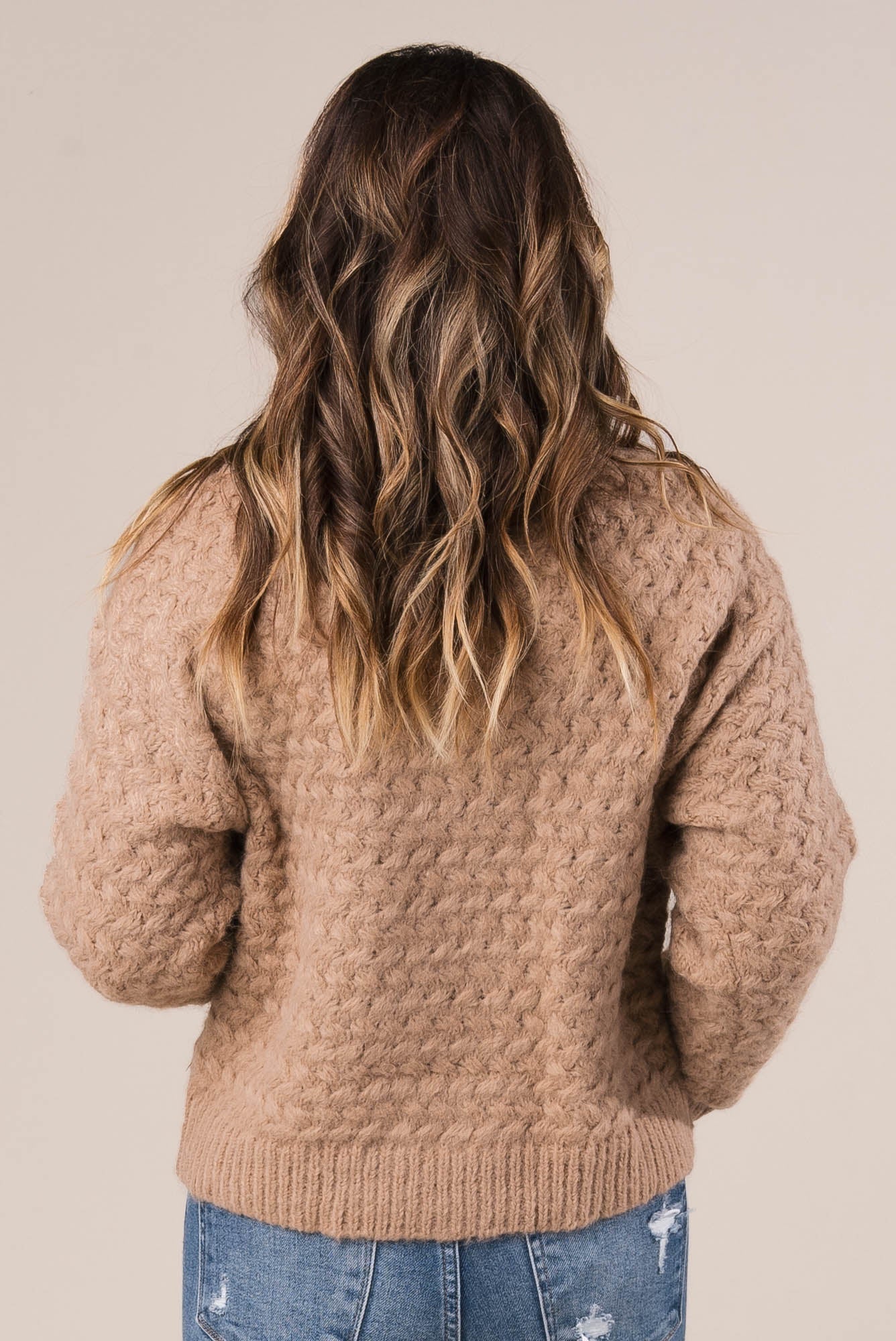 Basketweave Turtleneck Sweater *Final Sale*