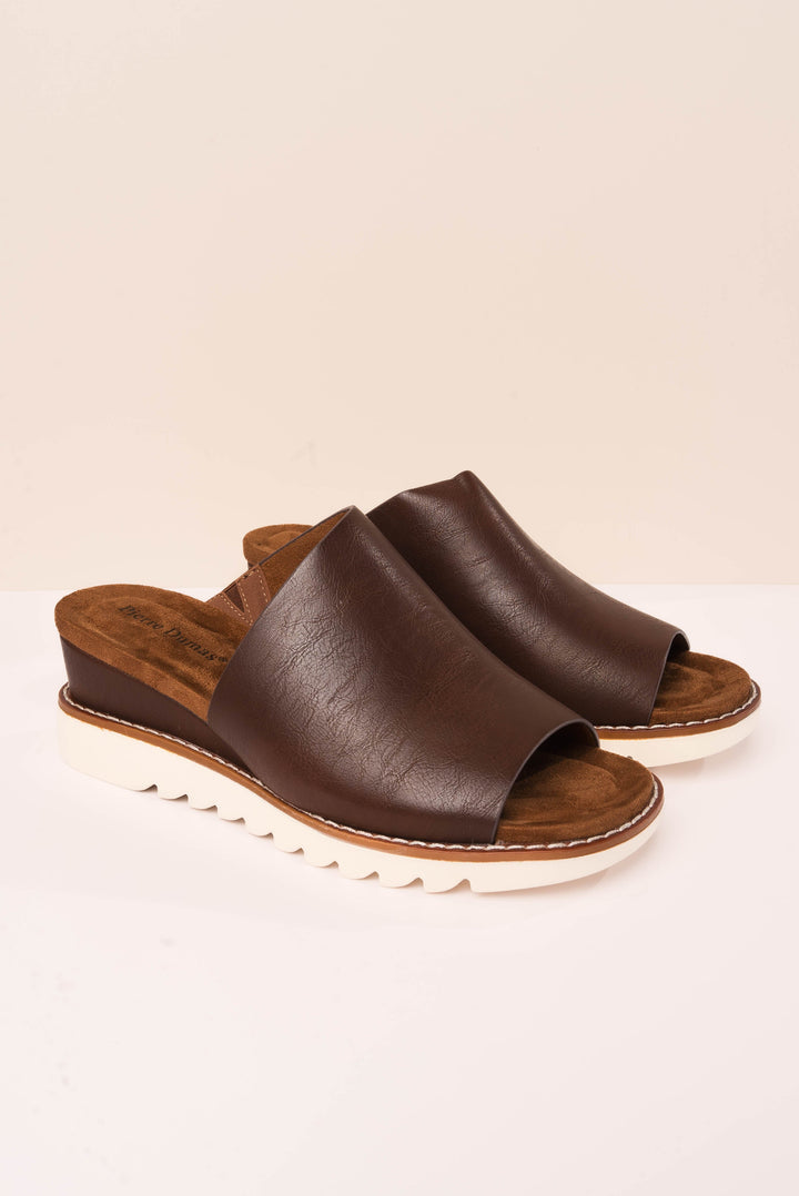 Expand Wedge Slide Sandal