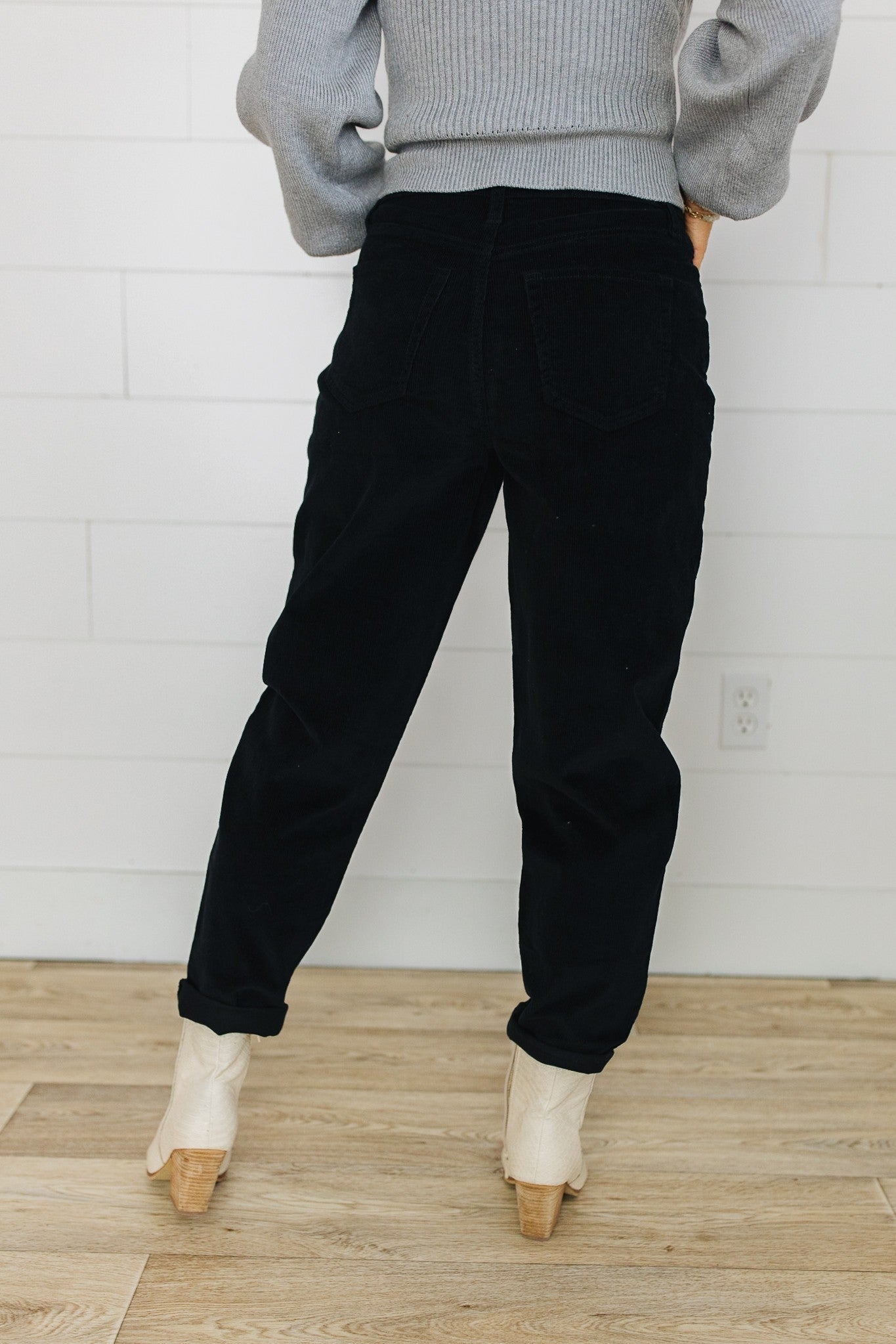 YMI Corduroy High Rise Mom Pants *Final Sale*