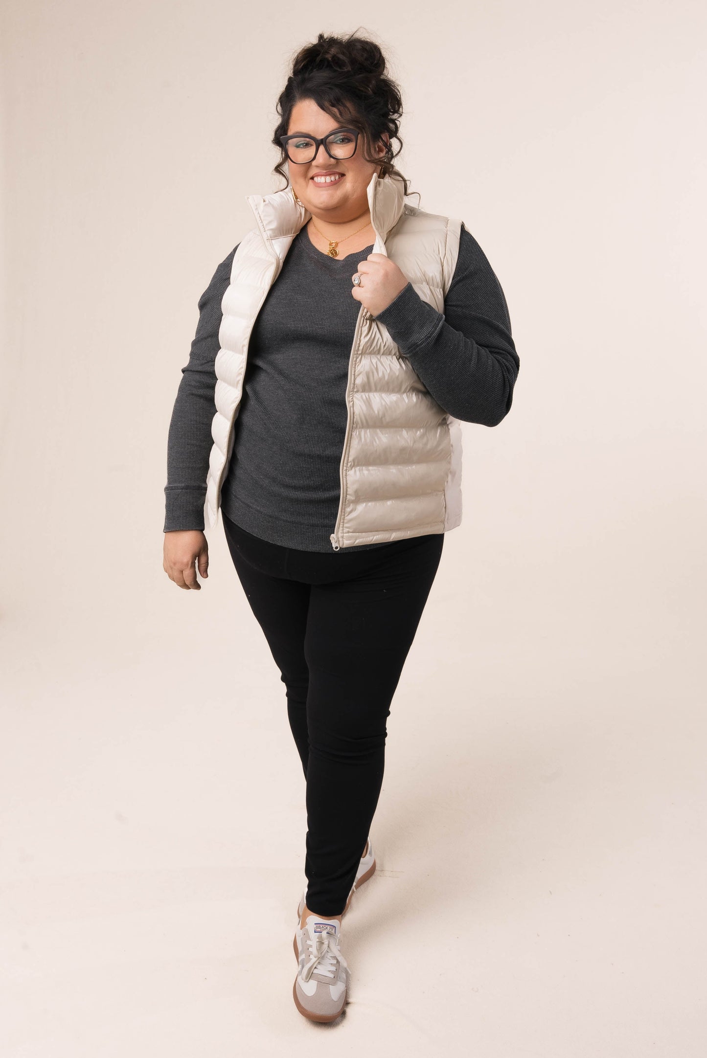 High Neck Puffer Vest