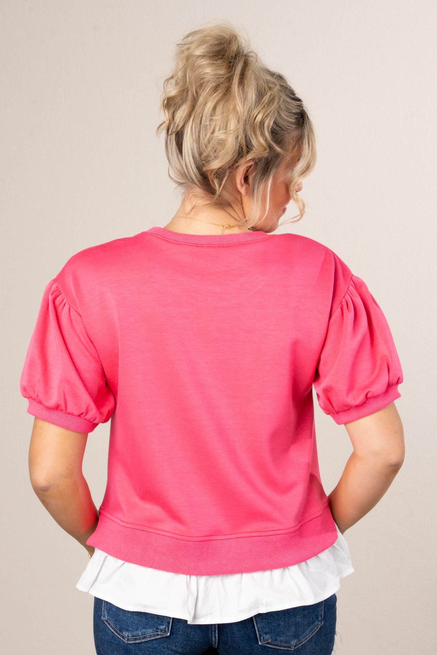 Layered Look Ruffle Hem Top *Final Sale*