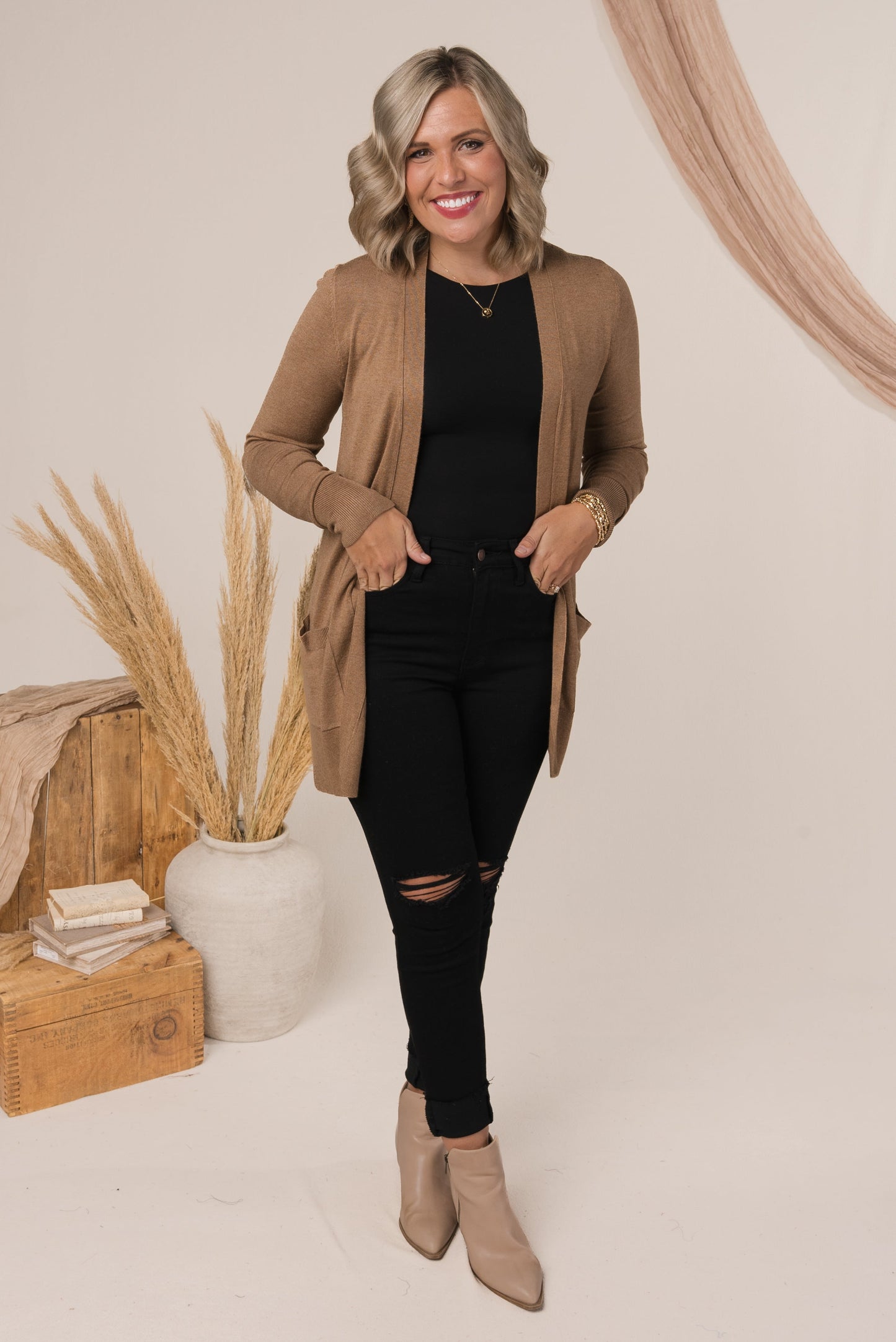 Open Front Sweater Cardigan