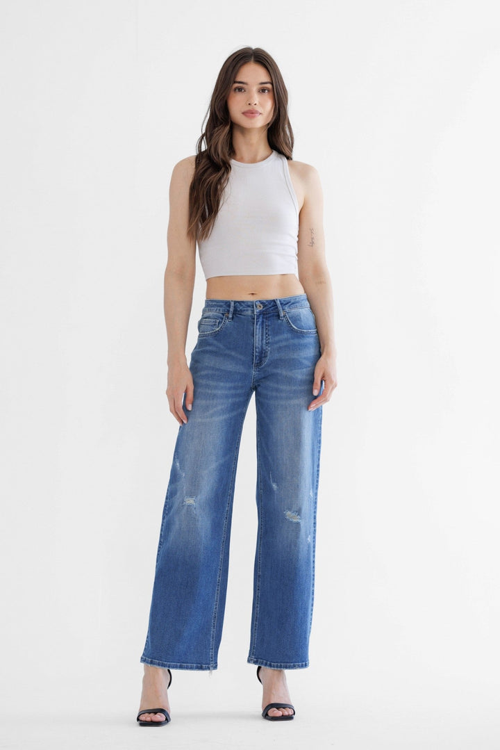 Mica Denim | Blair High Rise Straight Leg Jeans