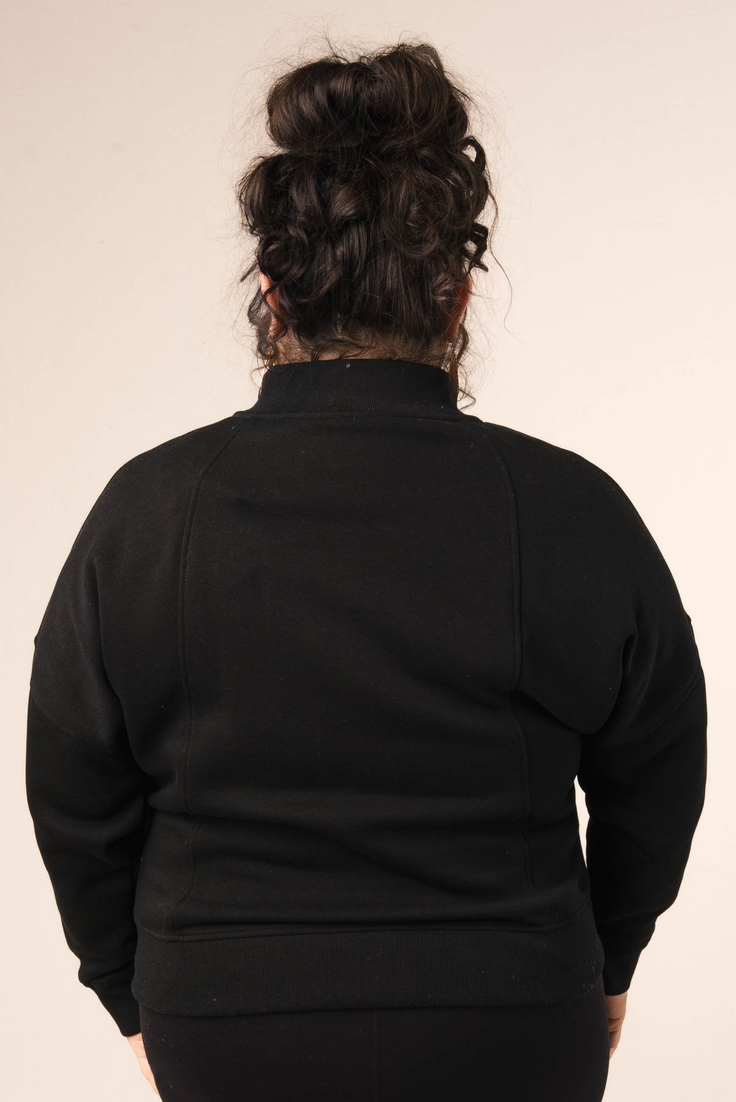 Seamed Half Zip Sweatshirt