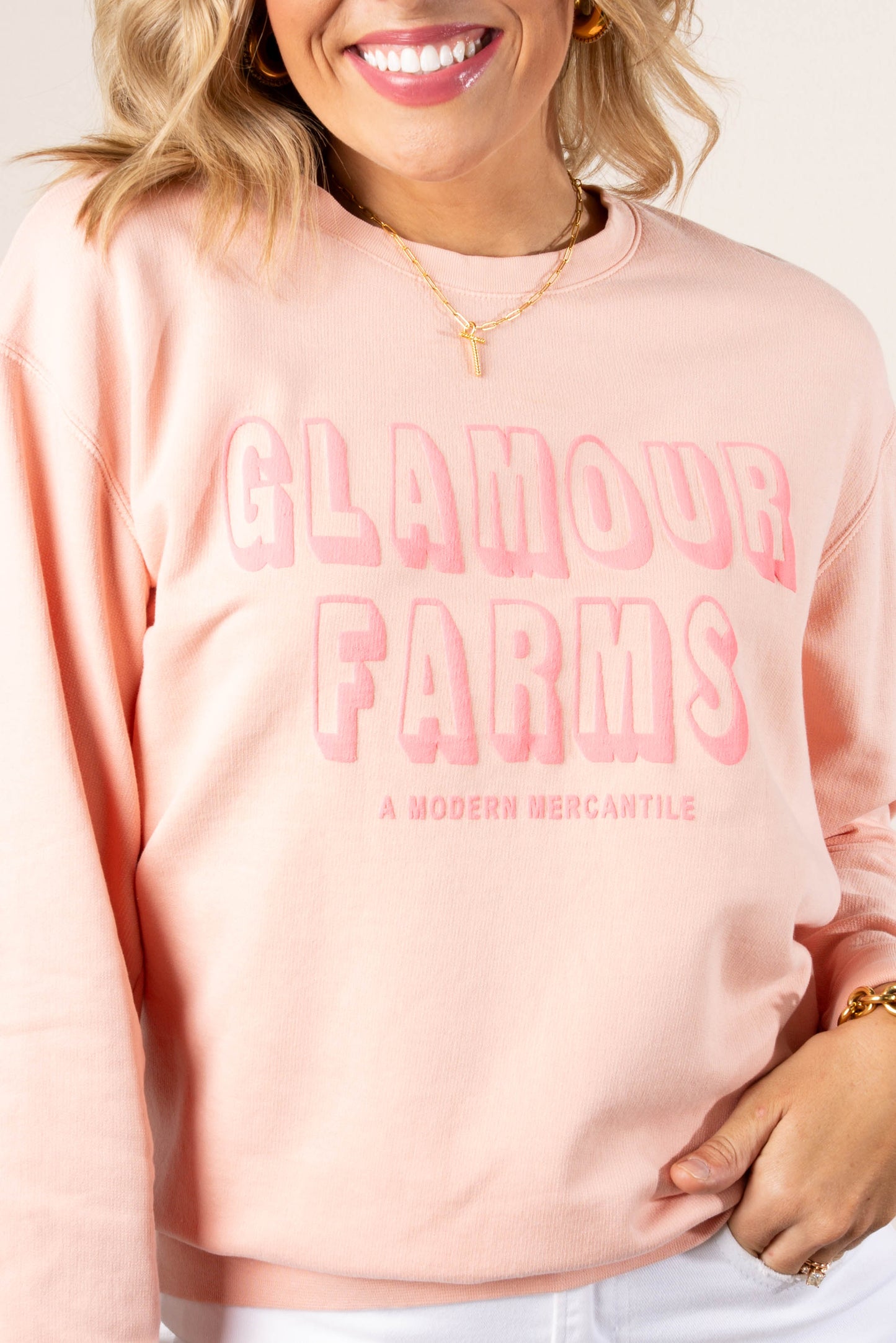 Glamour Farms A Modern Mercantile Graphic Sweatshirt