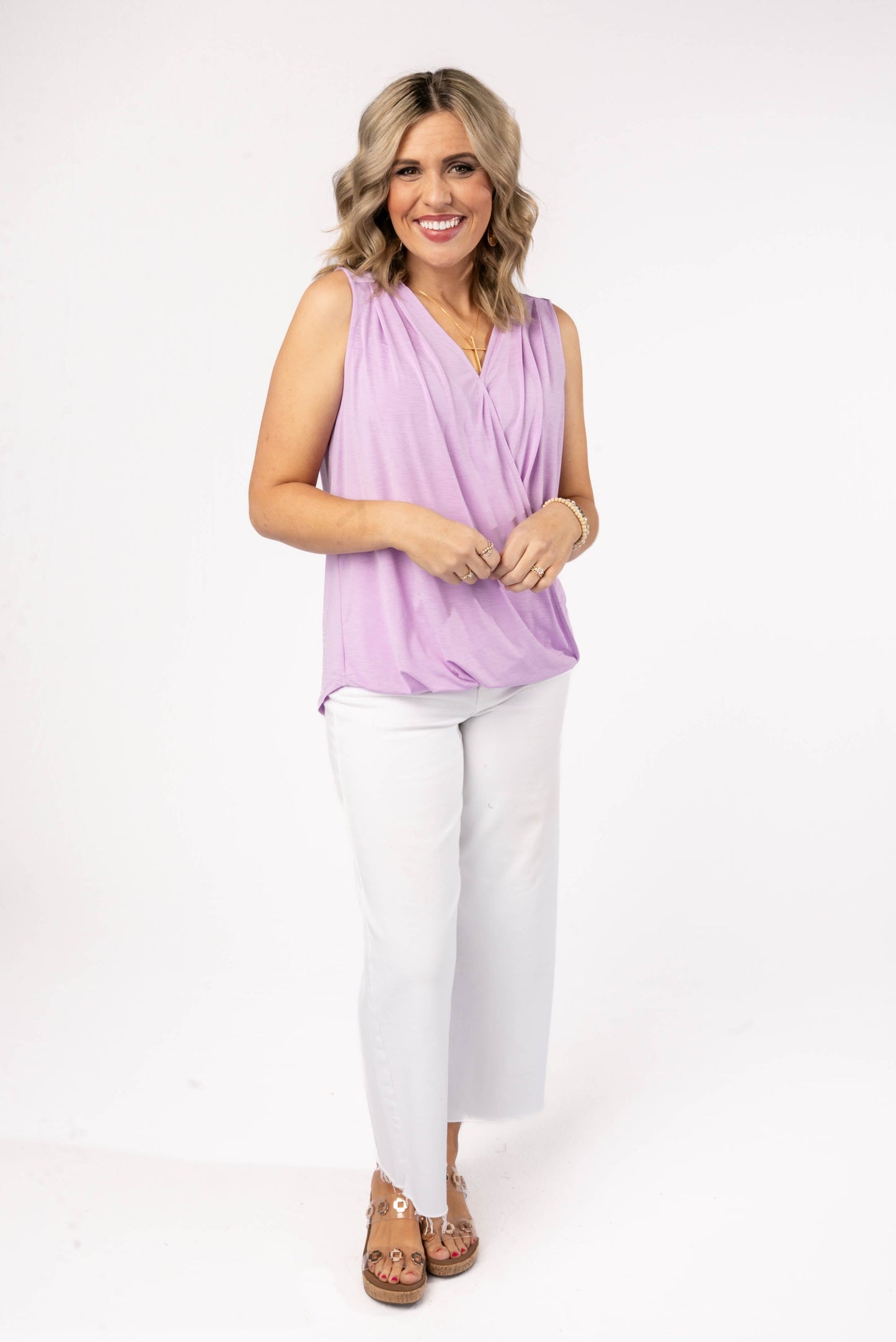 Charm Surplice Tank