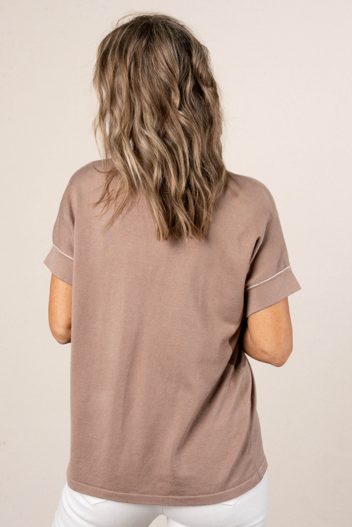 Contrast Trim Dolman Top *Final Sale*