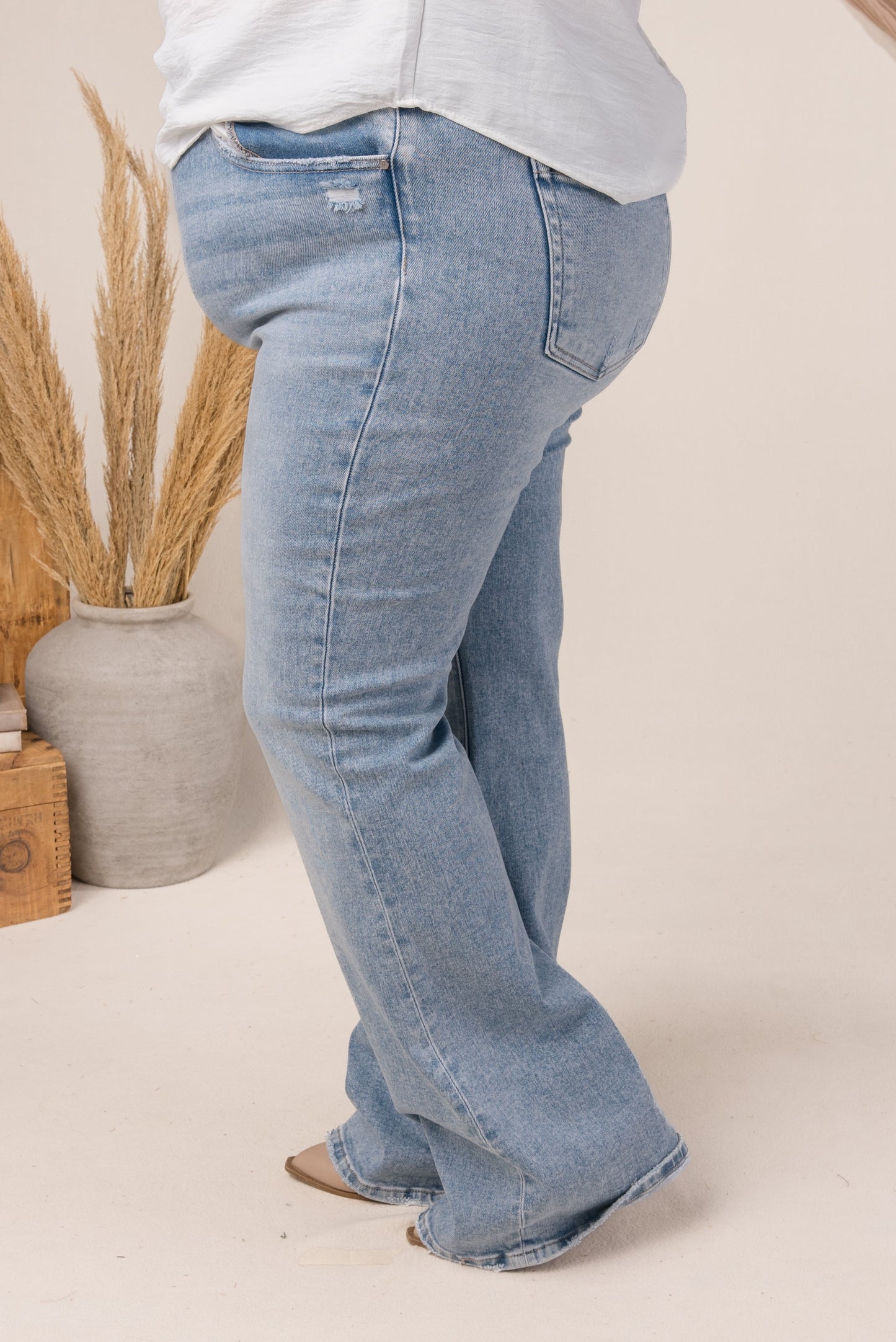 Risen High Rise Bootcut Jeans