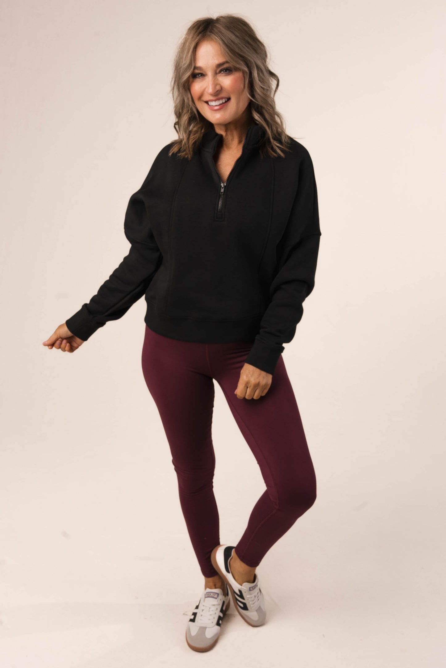 Crossover Waist Athleisure Ankle Leggings