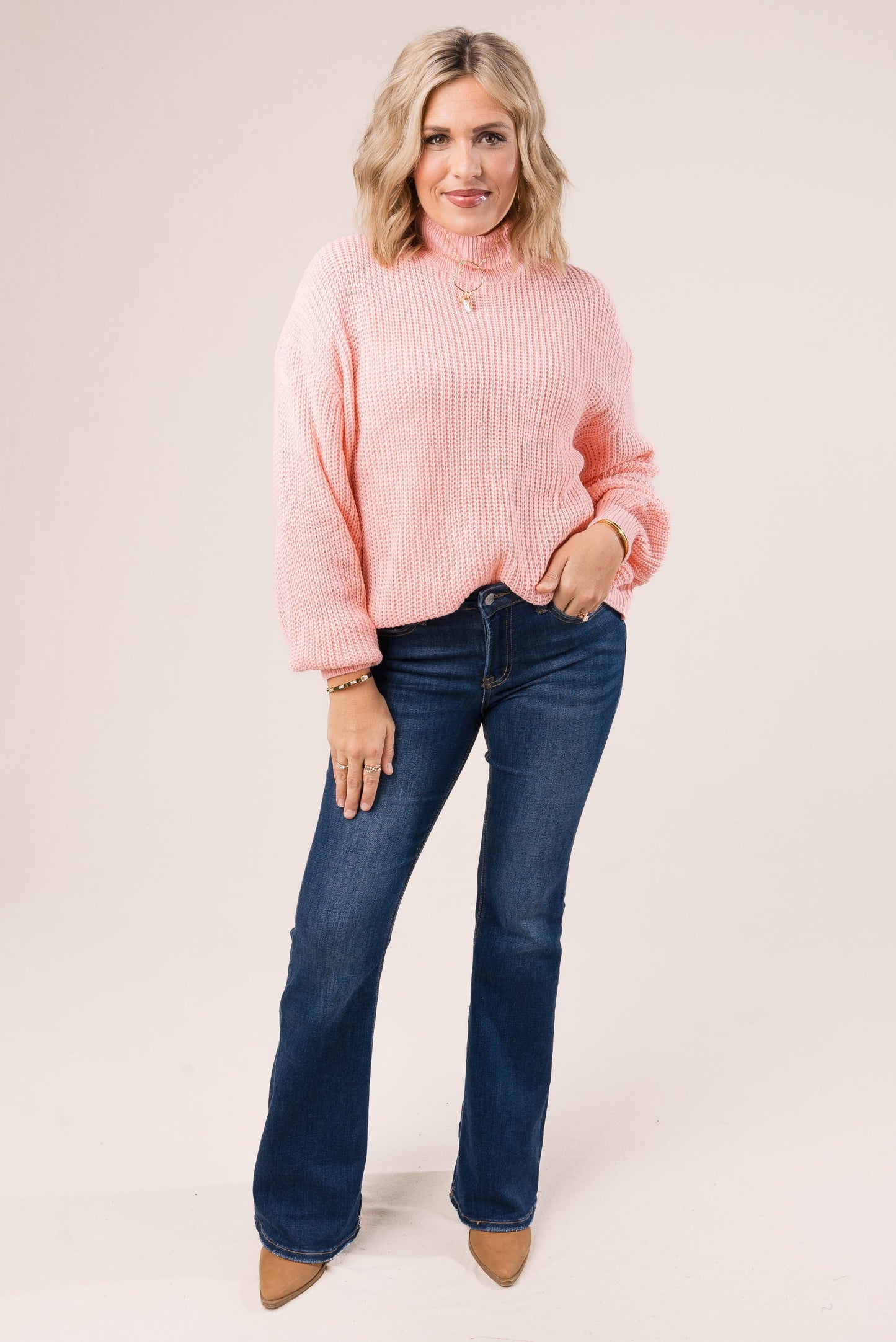 Rib Knit Drop Shoulder Sweater *Final Sale*