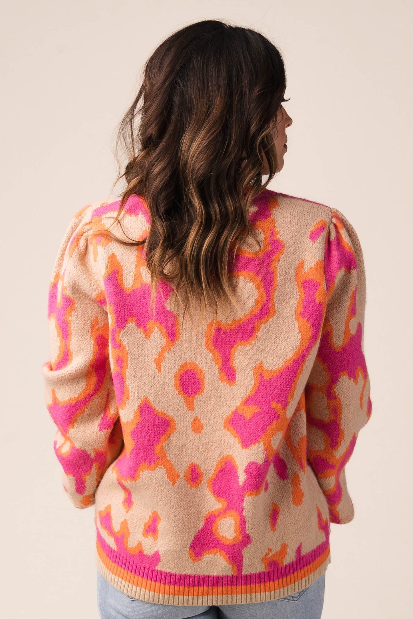 Leopard Puff Sleeve Sweater *Final Sale*