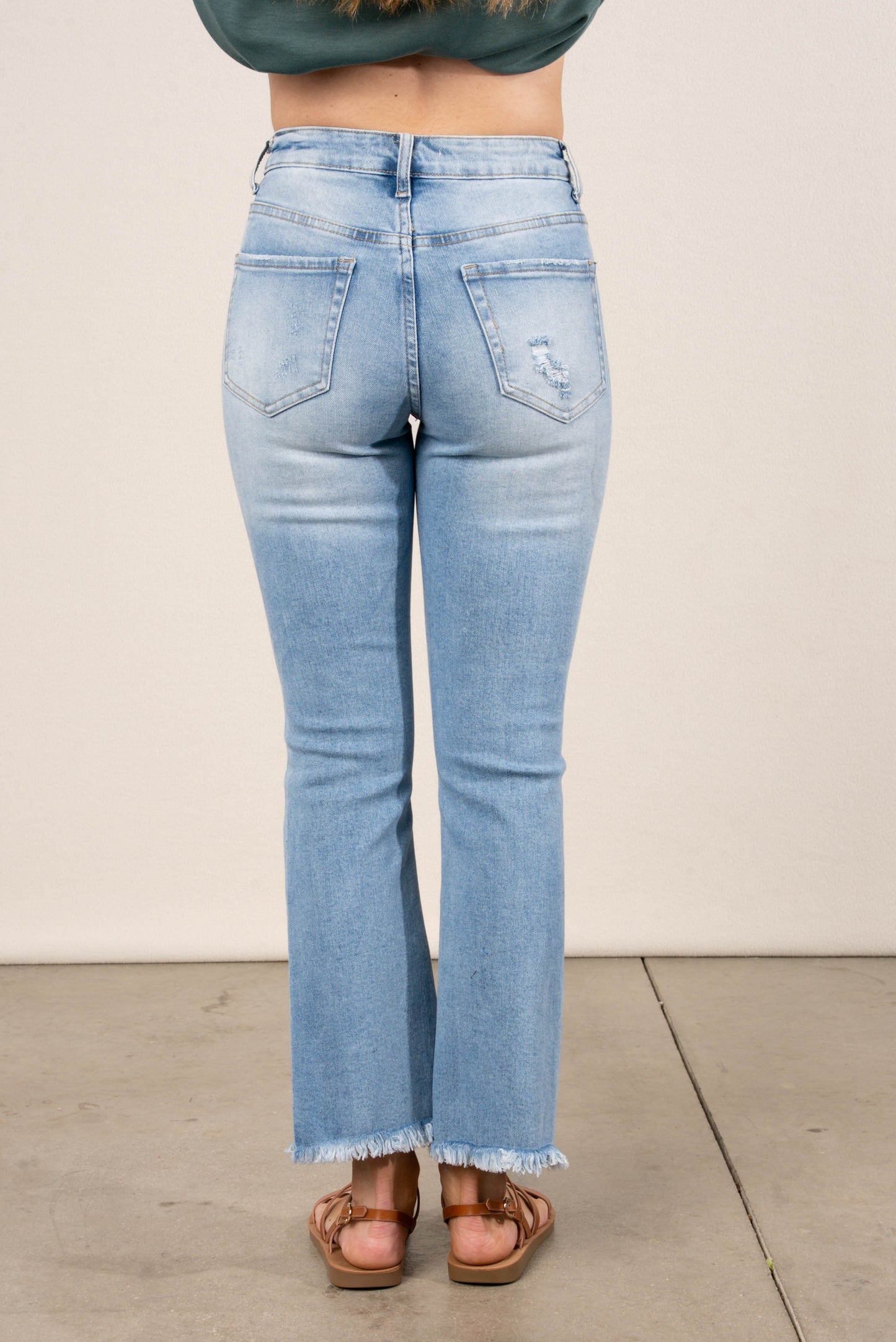 Zenana | Layla High Rise Crop Straight Leg Jeans
