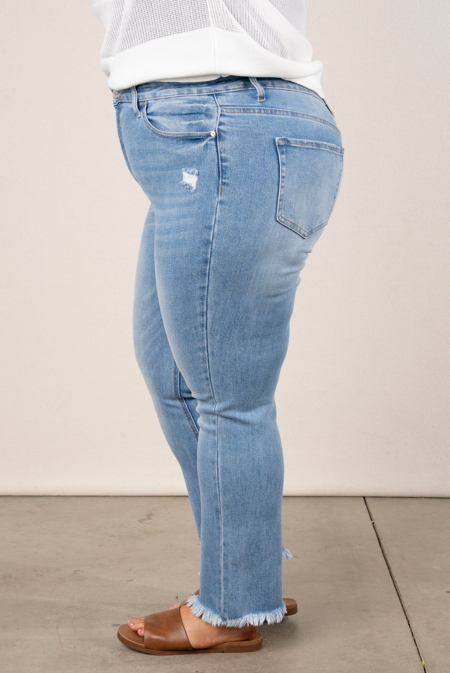 Zenana | Layla High Rise Crop Straight Leg Jeans