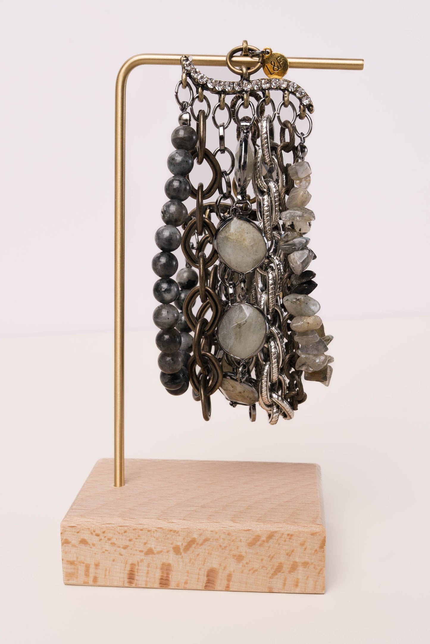 Vintage Bead + Chain Bracelet