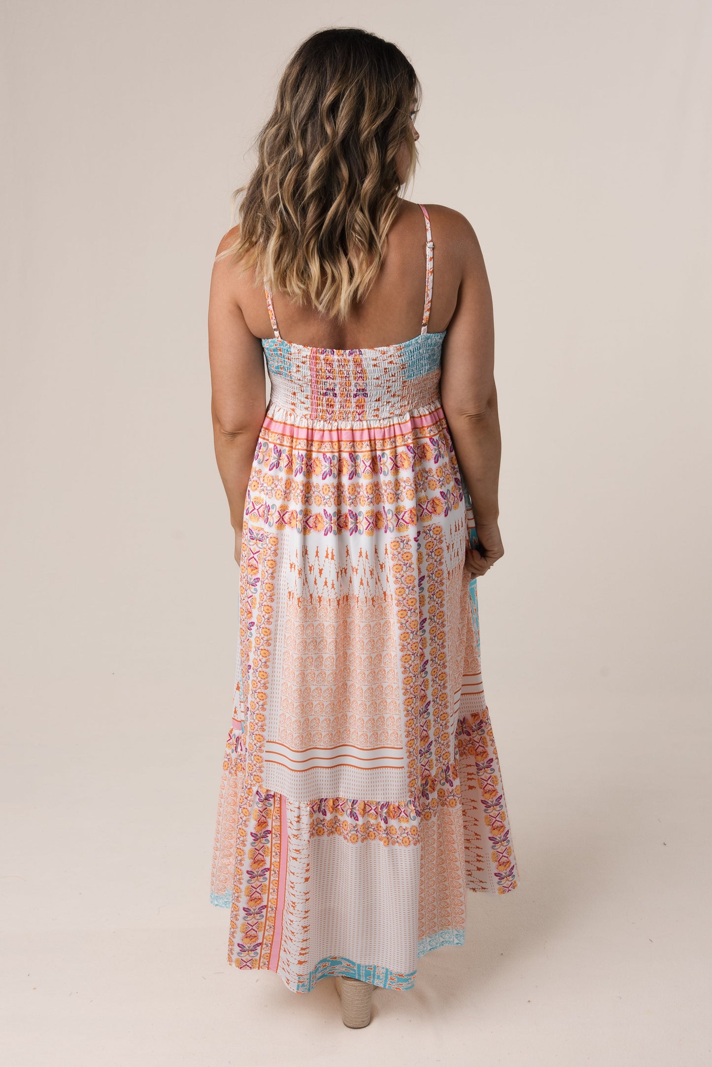Patchwork Midi Sundress