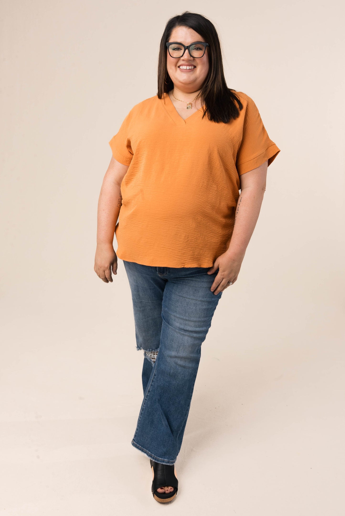 Crinkle Knit Dolman Top