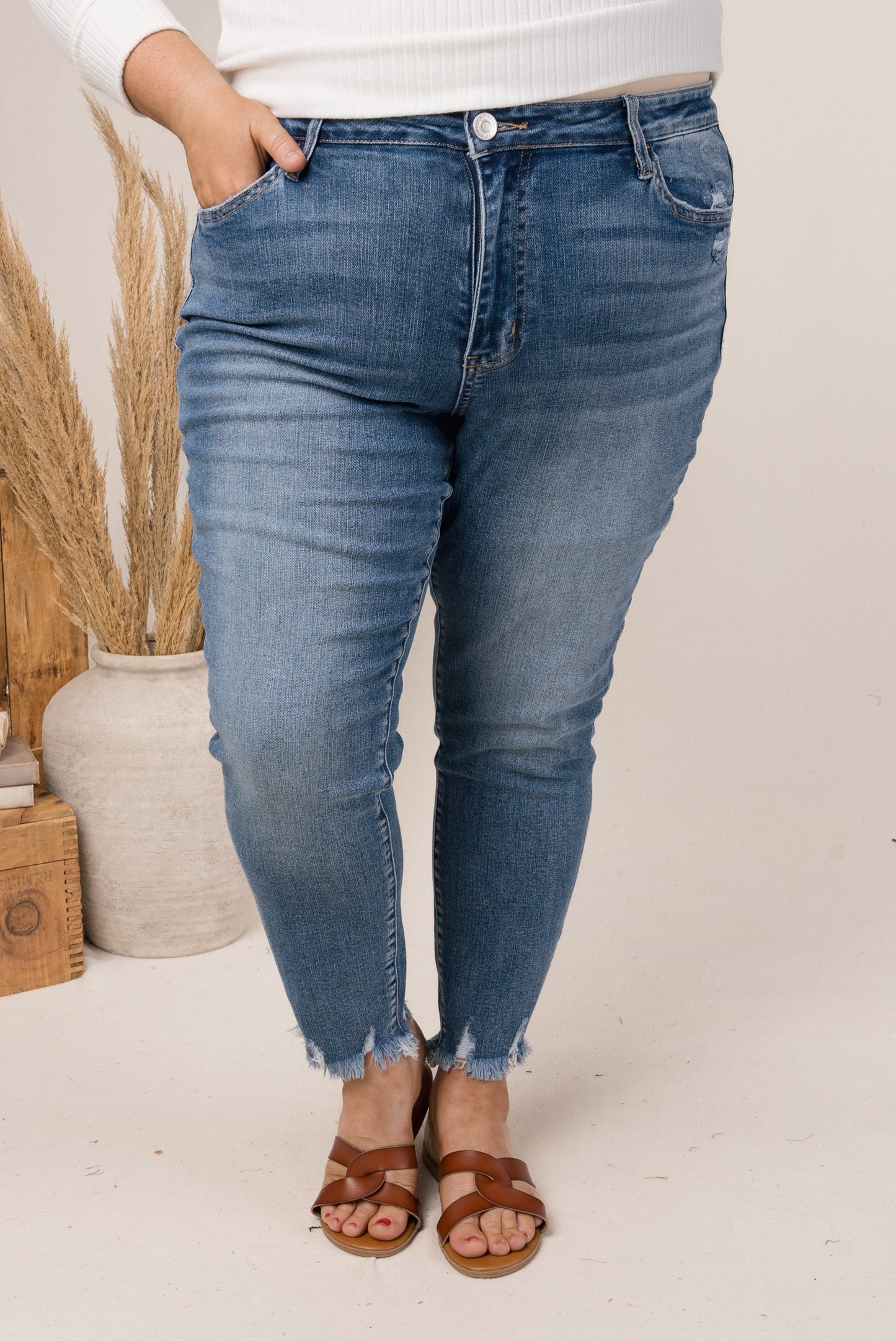 Lovervet by VERVET | Maggie High Rise Crop Skinny Jeans *Final Sale*