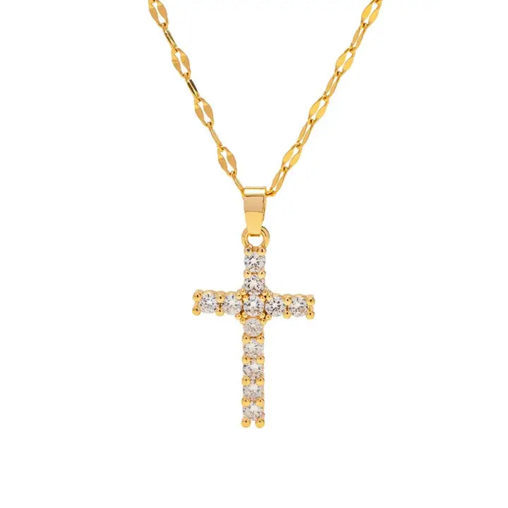 Sparkle Cross Necklace
