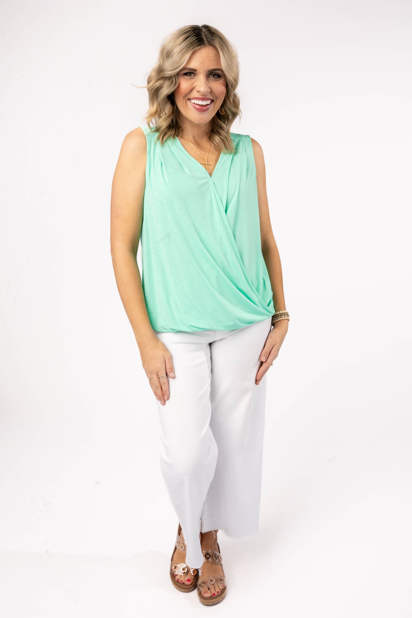 Charm Surplice Tank