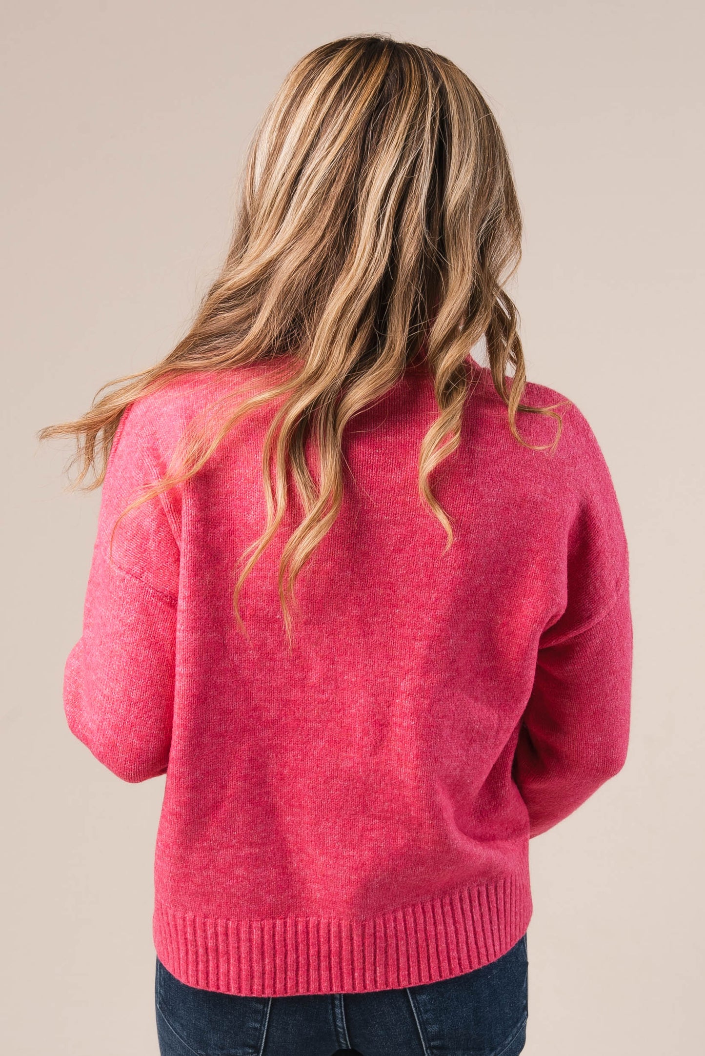 Marled Knit Mock Neck Sweater *Final Sale*