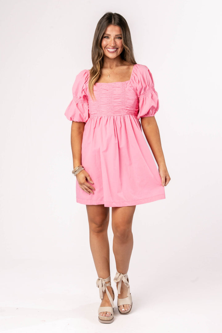 Smocked Square Neck Dress *Final Sale*