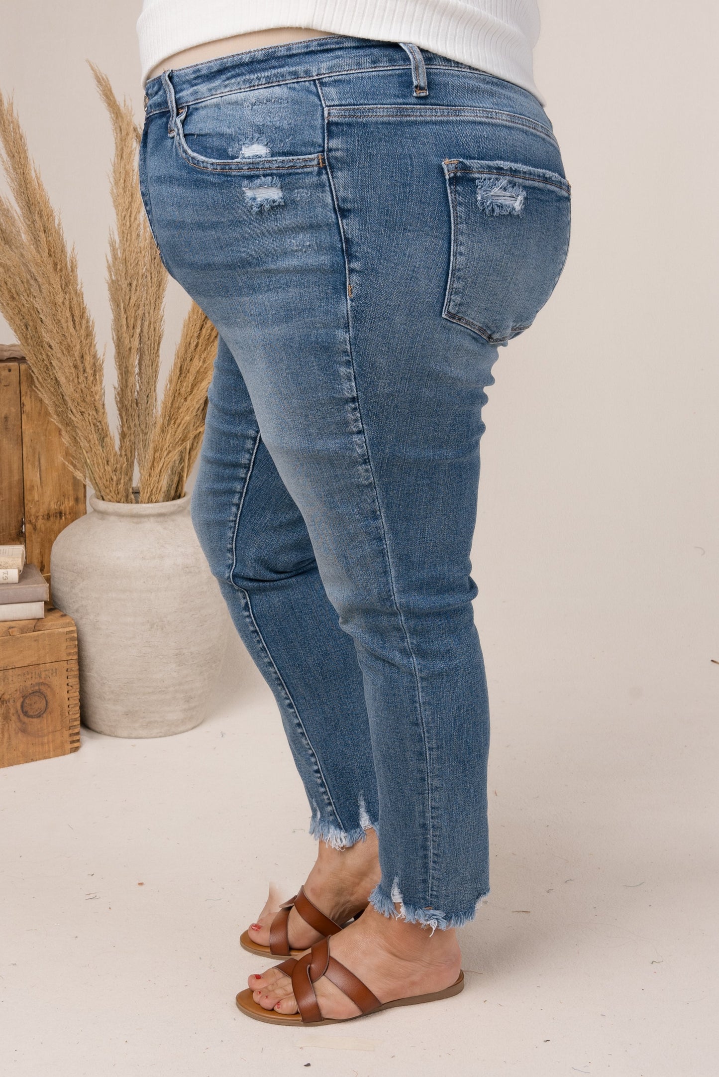 Lovervet by VERVET | Maggie High Rise Crop Skinny Jeans *Final Sale*