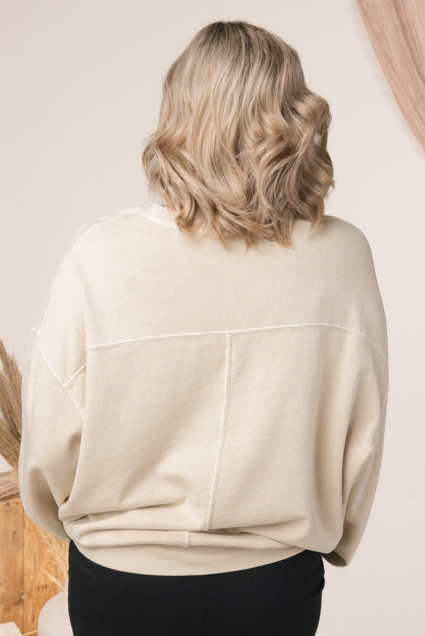 Washed Oversized Organic Cotton Sweatshirt