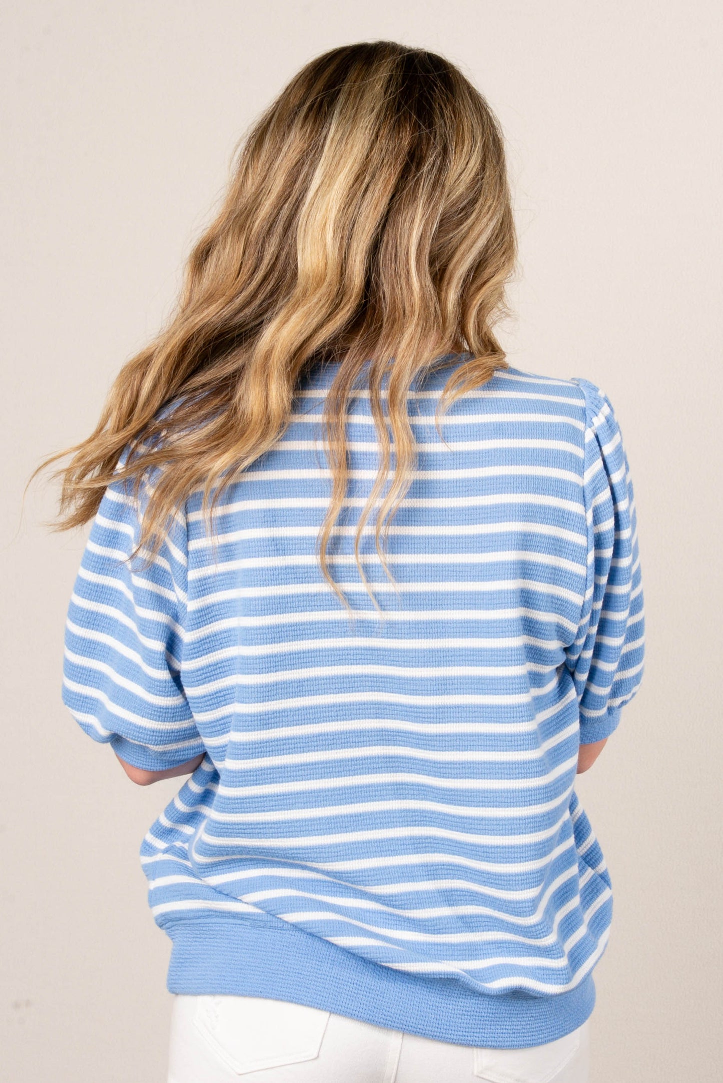 Textured Striped Top *Final Sale*