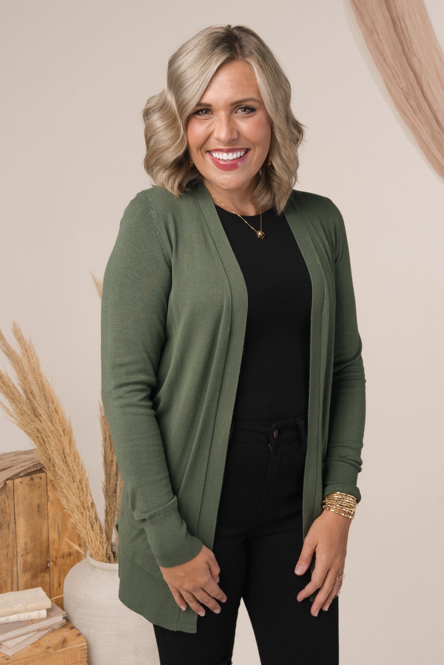 Open Front Sweater Cardigan