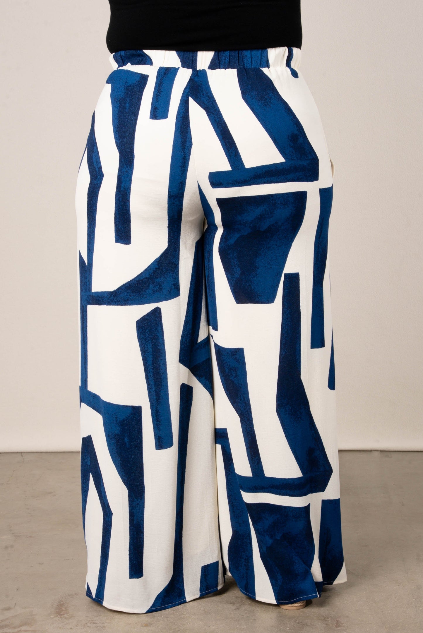 Geo High Waist Palazzo Pants