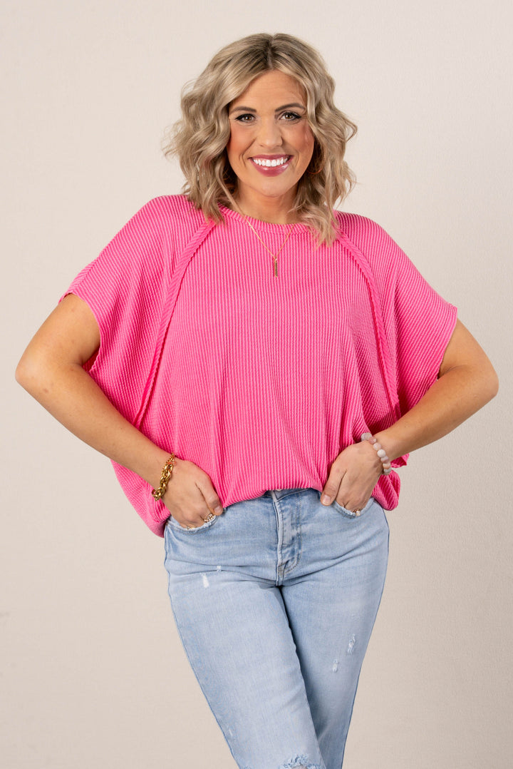 Corded Rib Dolman Top *Final Sale*