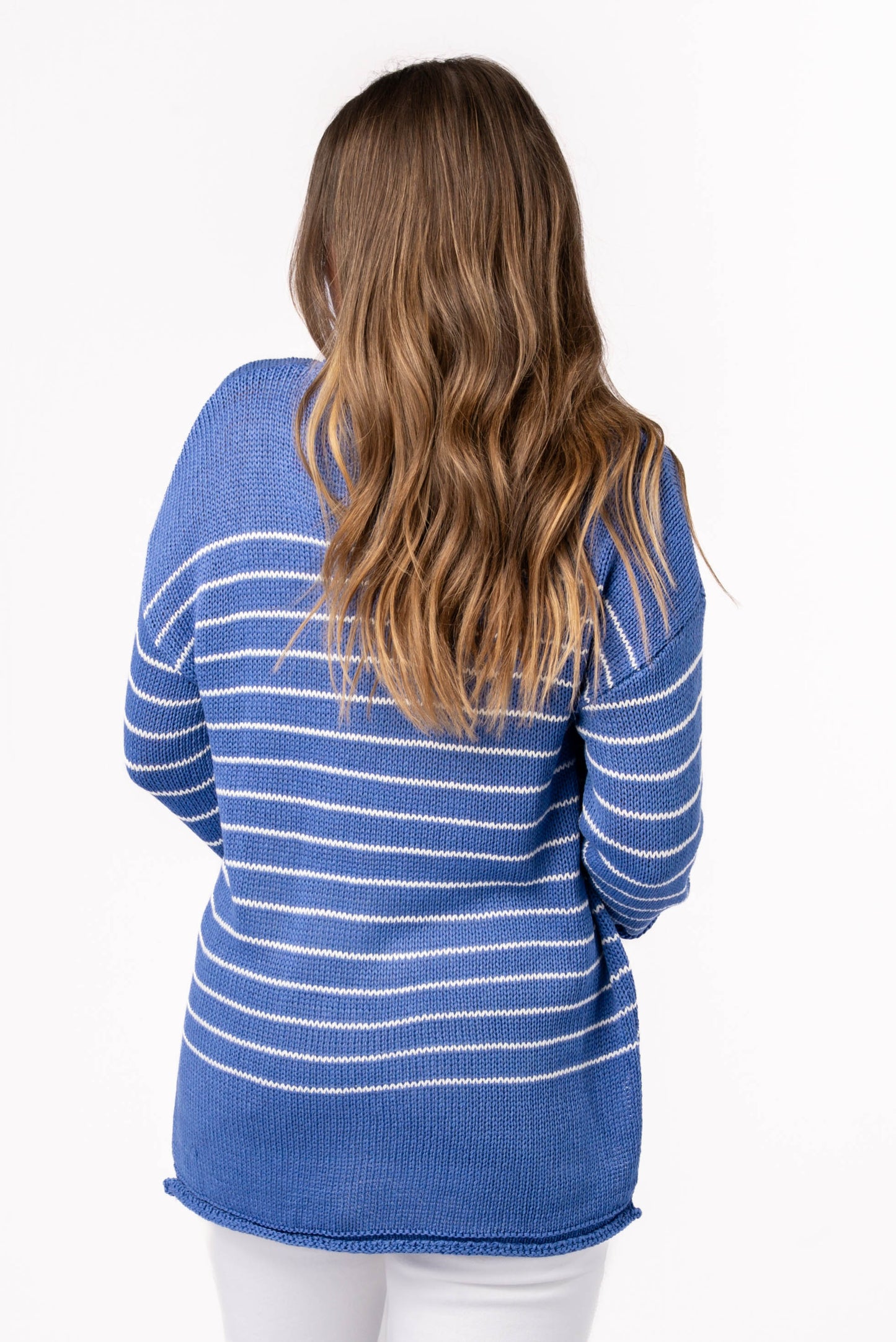 Striped Rolled Hem Sweater *Final Sale*
