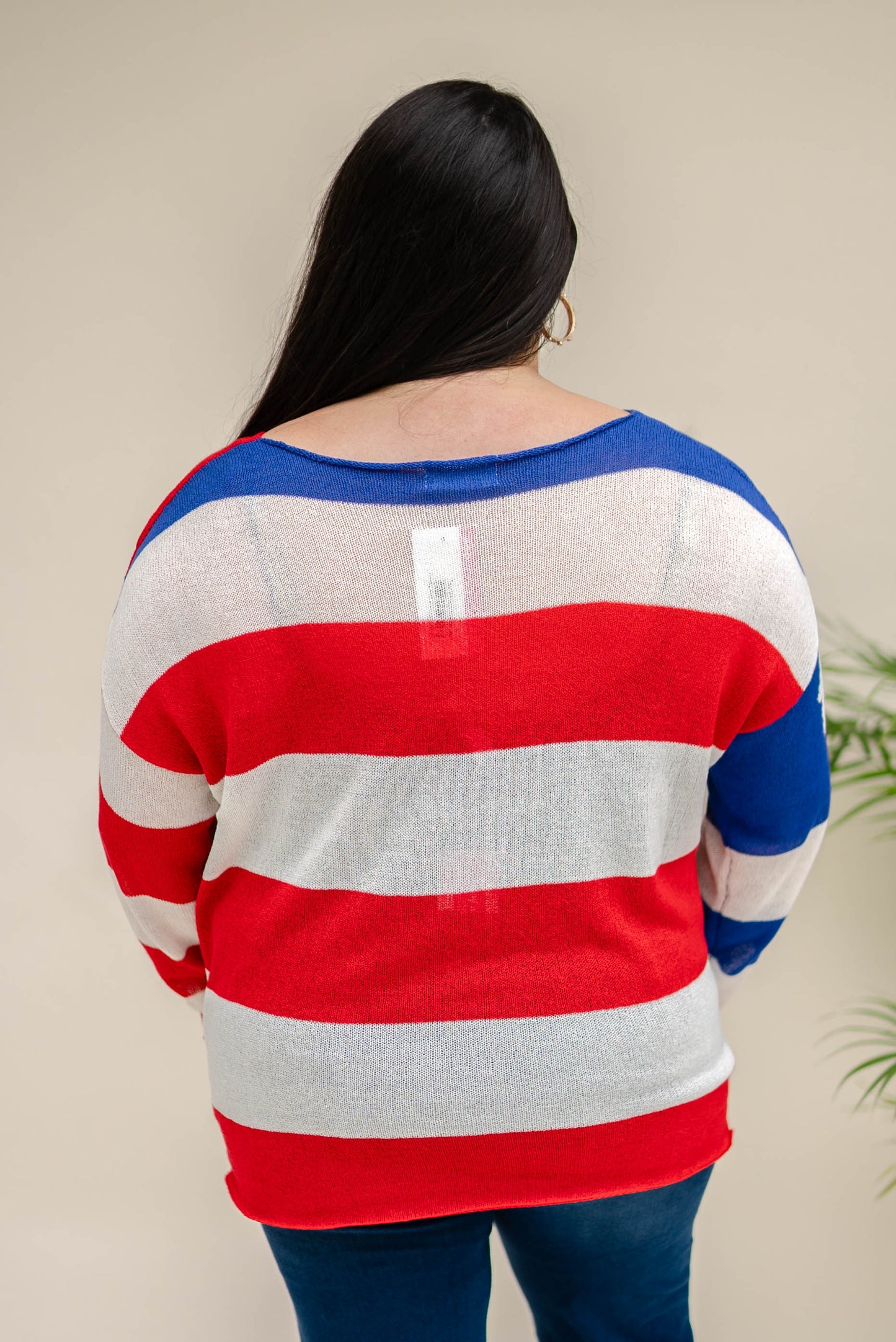 Lightweight Stars + Stripes Sweater *Final Sale*