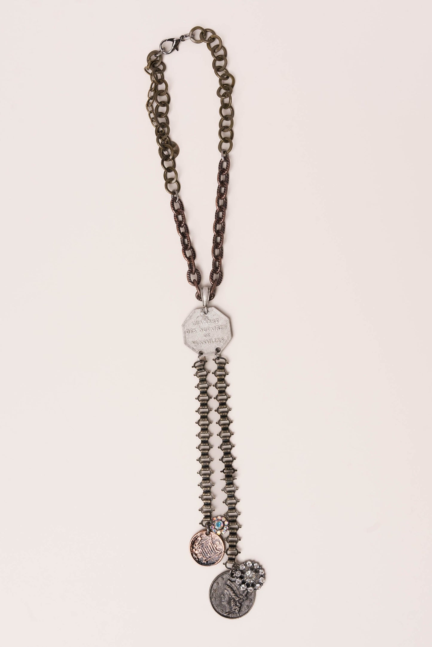 Mixed Pendant Lariat Necklace