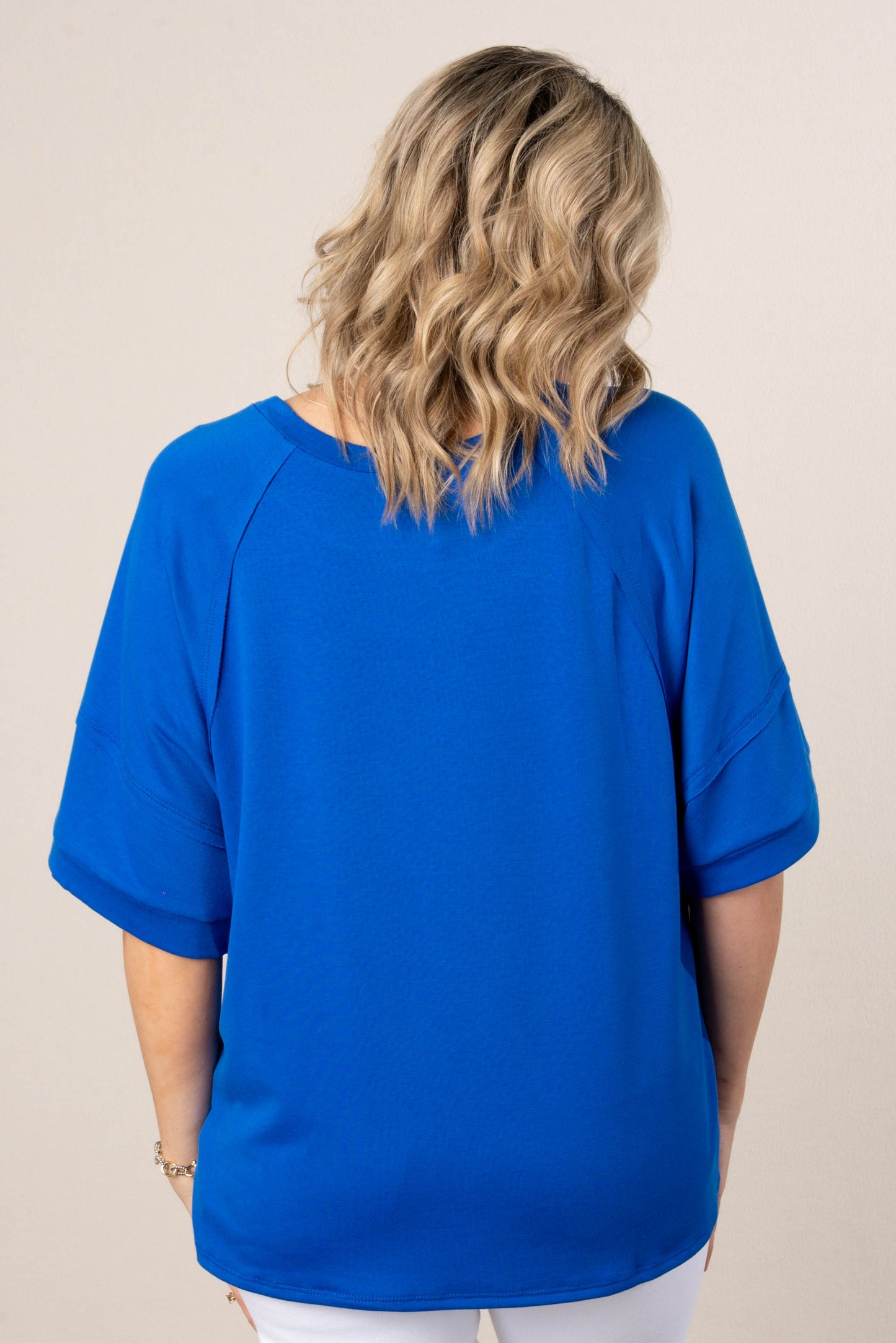 Oversized Raglan Tiered Sleeve Top