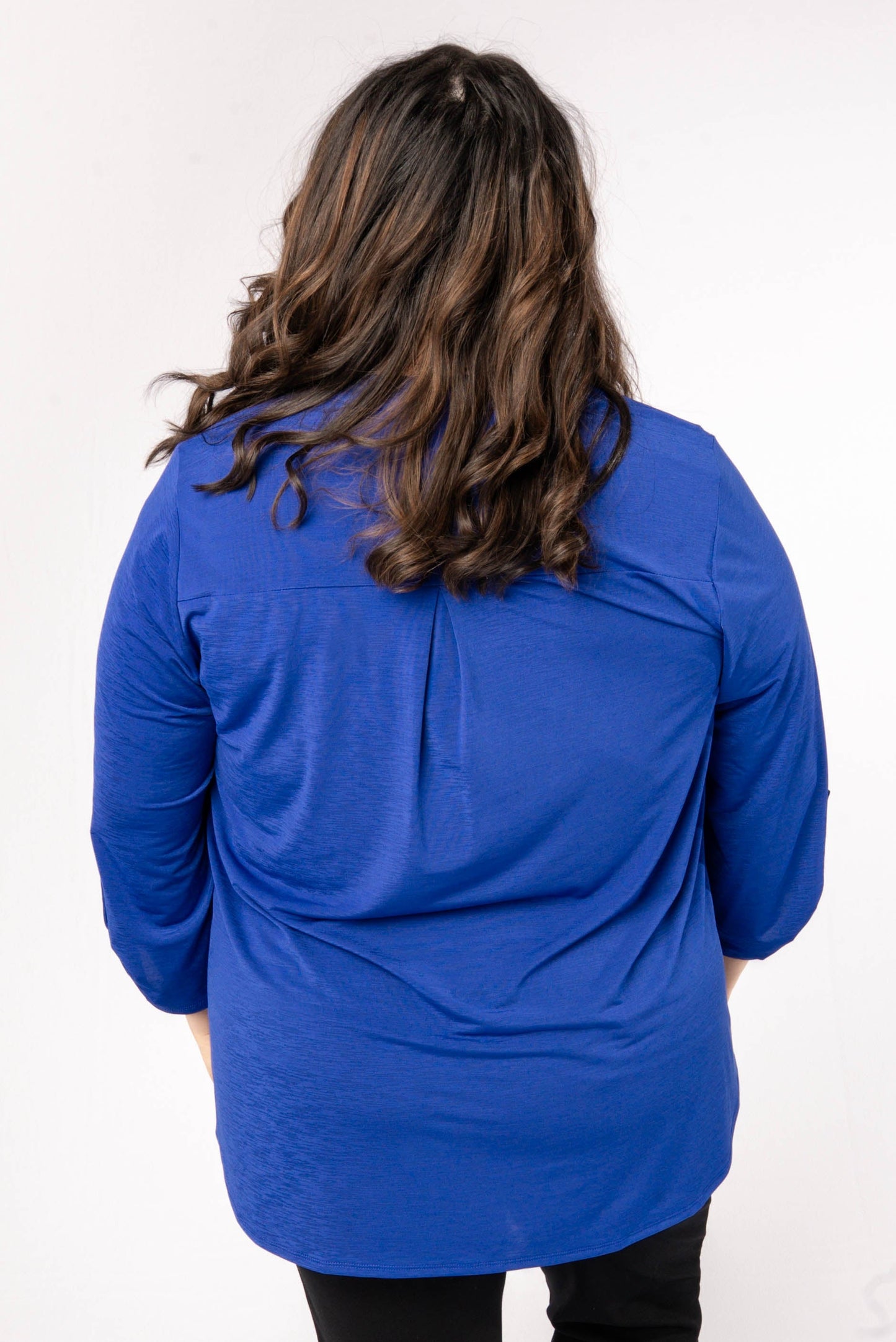 Liz Solid Tab Sleeve Top