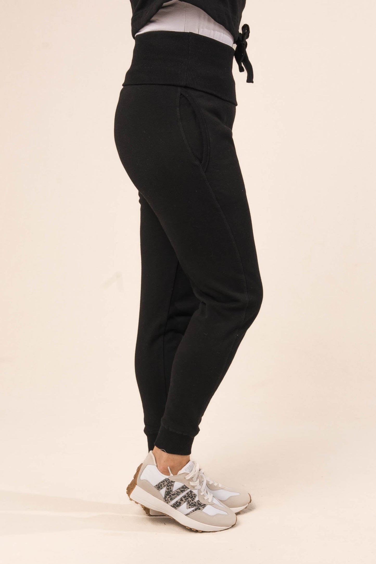 Foldover Fleece Lined Joggers