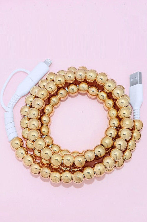 Charming Charge Beaded Dual Charging Cable