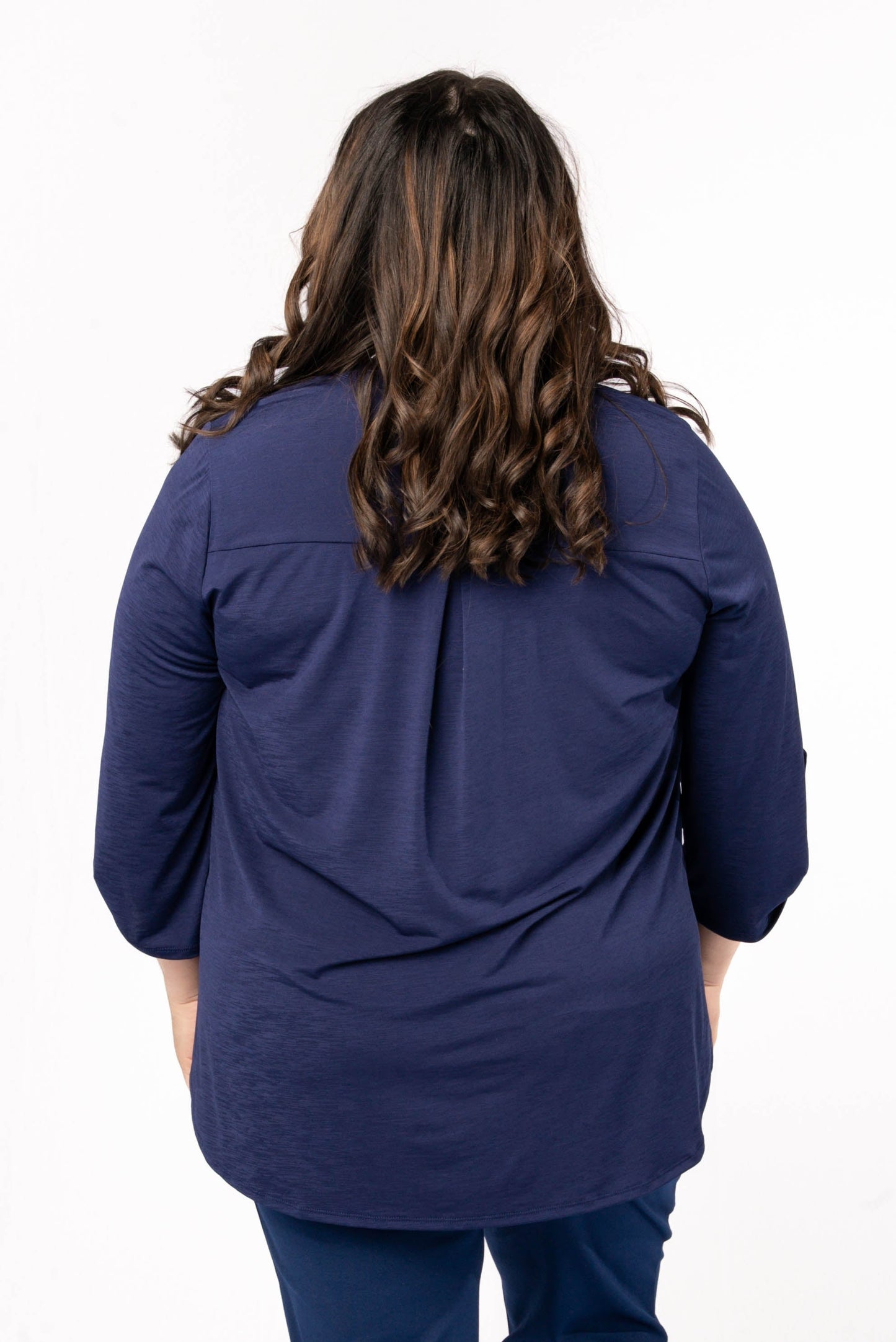Liz Solid Tab Sleeve Top