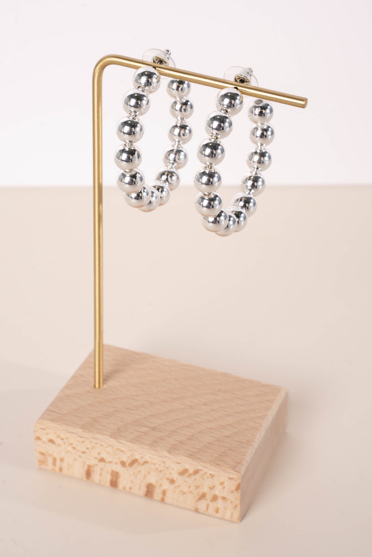 Large Metal Ball Hoops