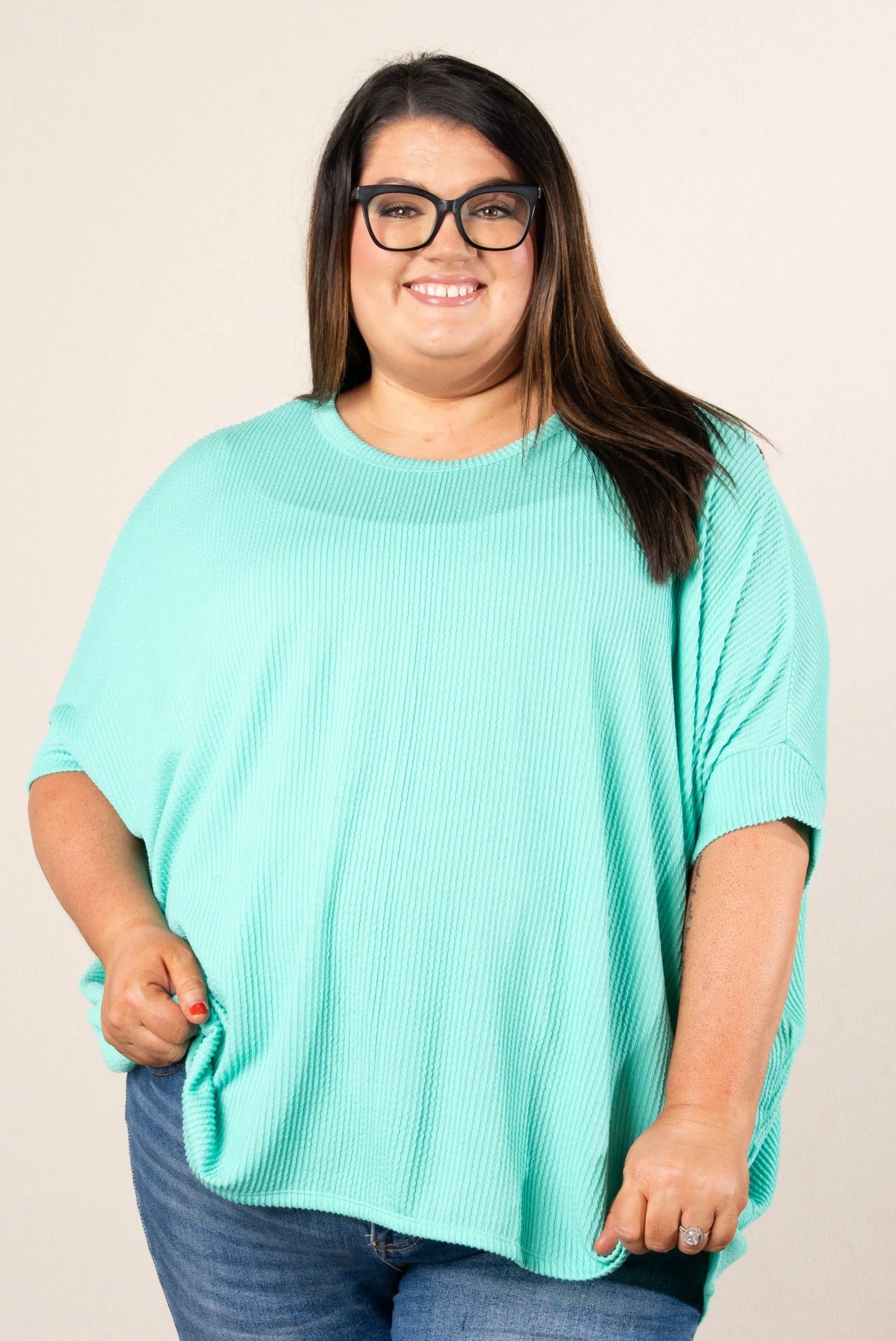 Poncho Style Dolman Tunic Top *Final Sale*