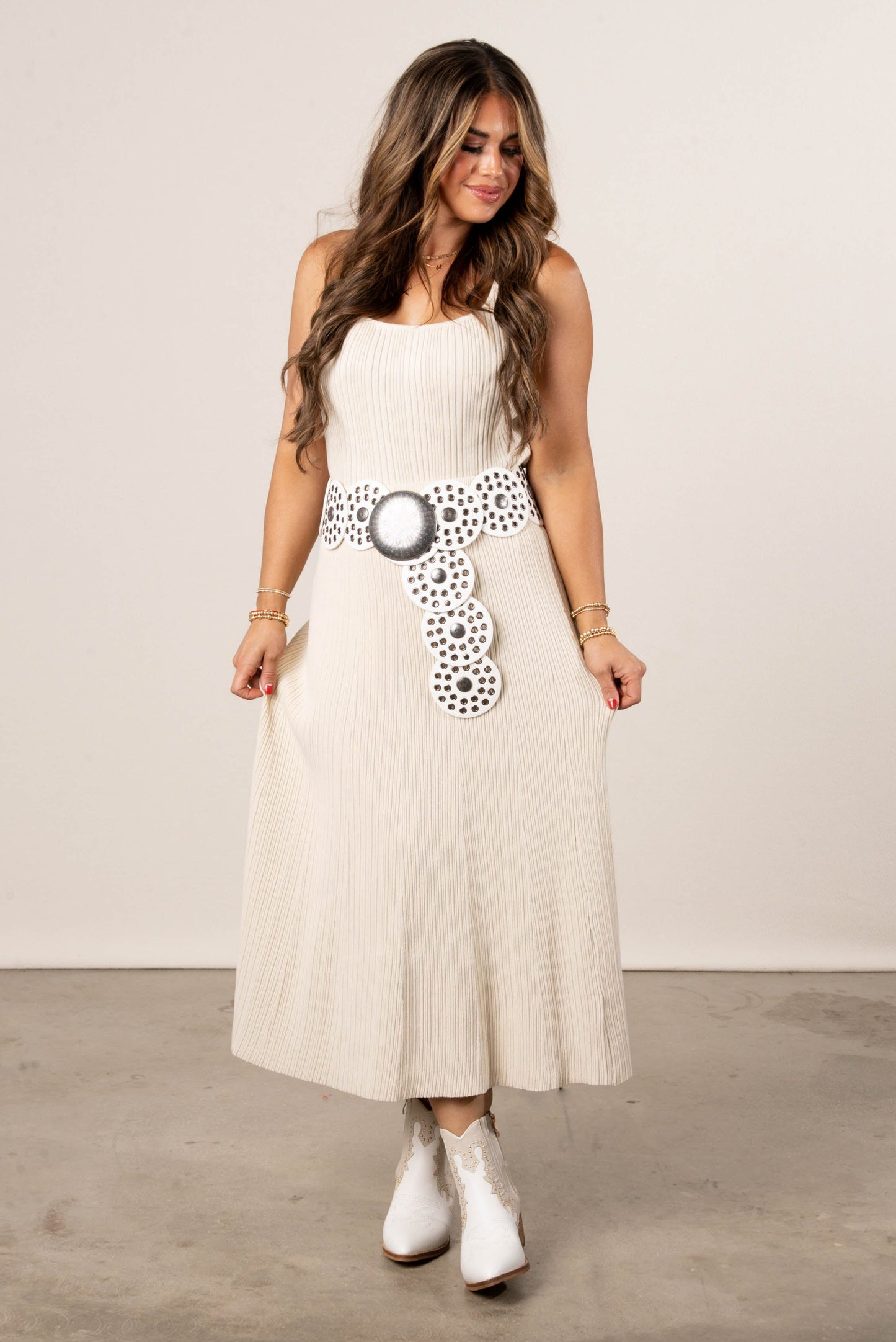 Boho Concho Eyelet Belt