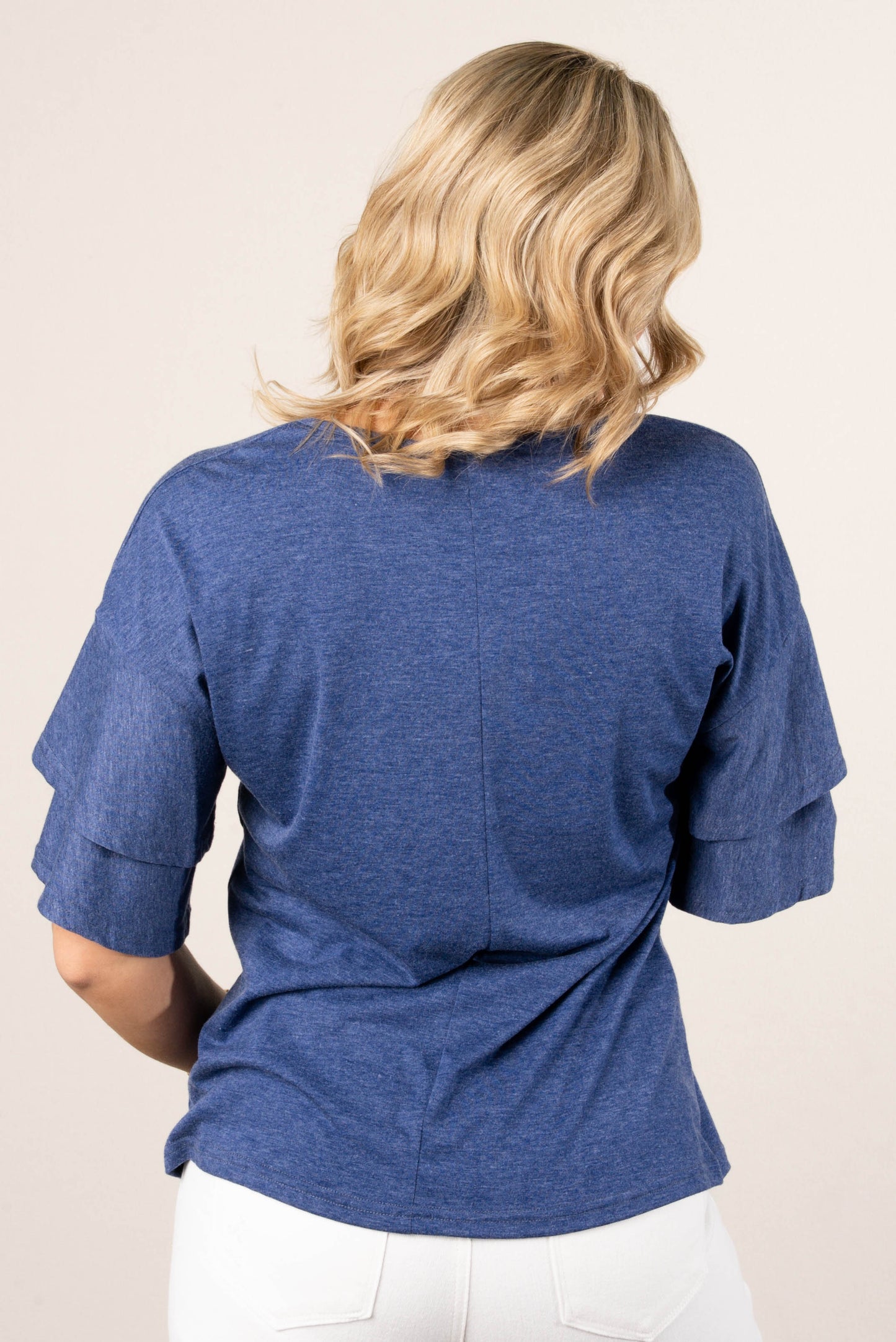 Layered Ruffle Sleeve Top