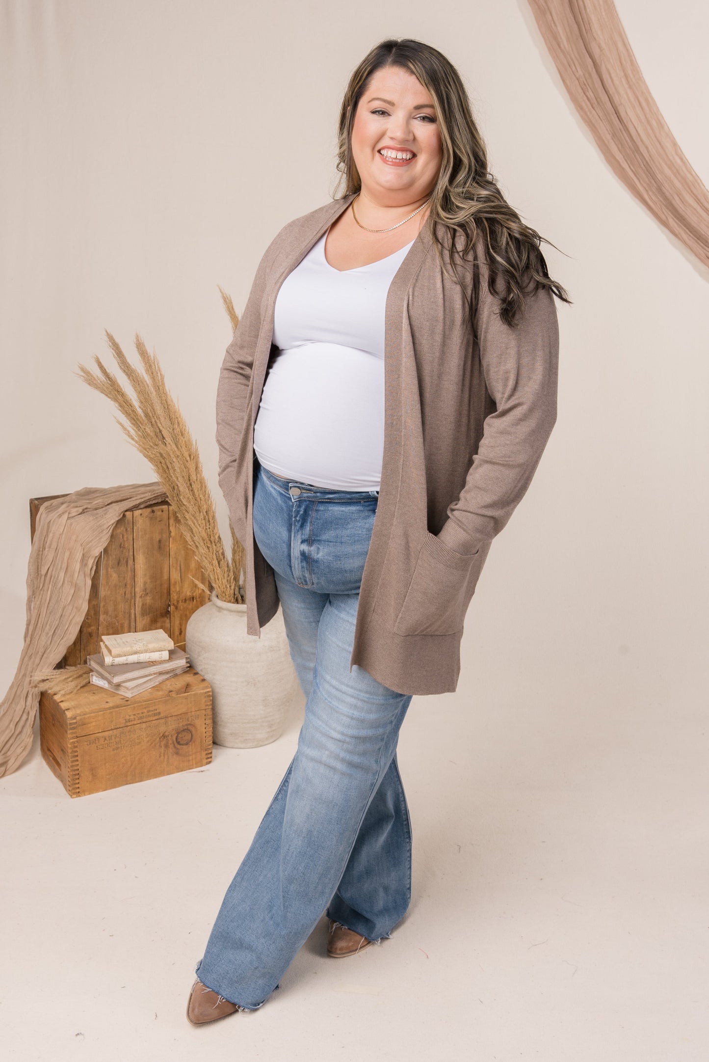 Open Front Sweater Cardigan