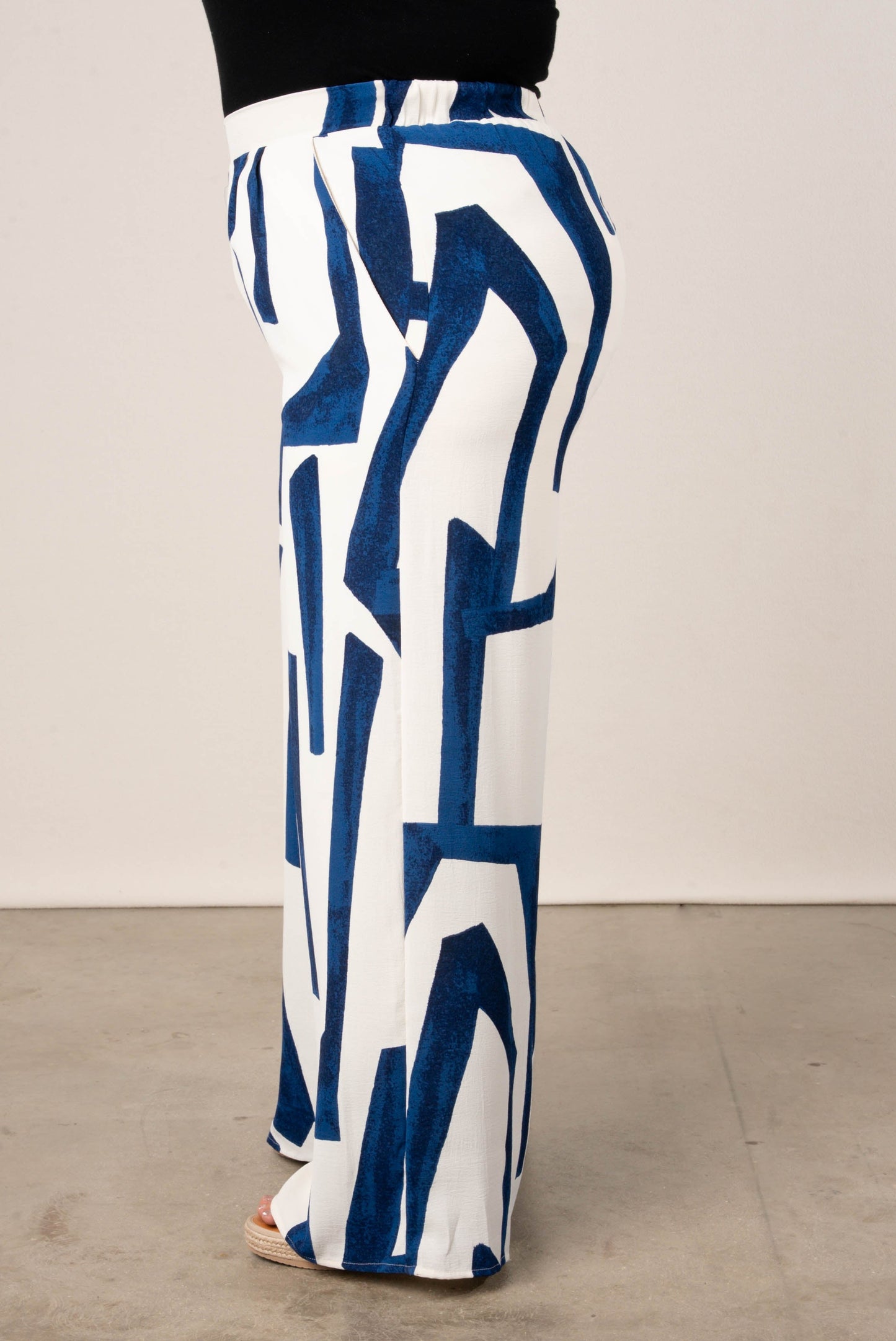 Geo High Waist Palazzo Pants