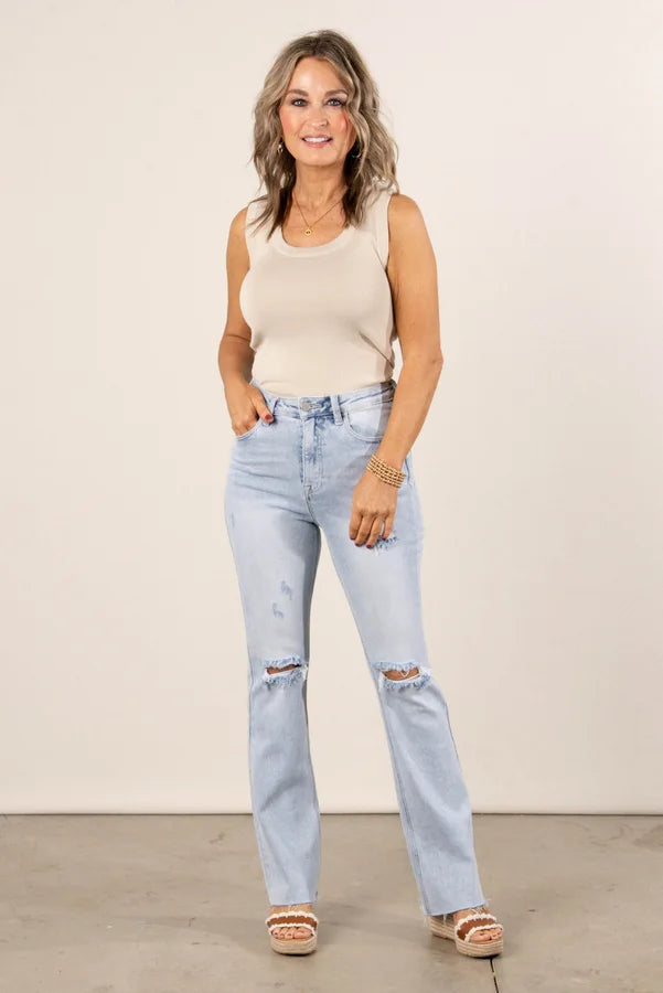 Risen Denim | Ava High Rise Bootcut Jeans