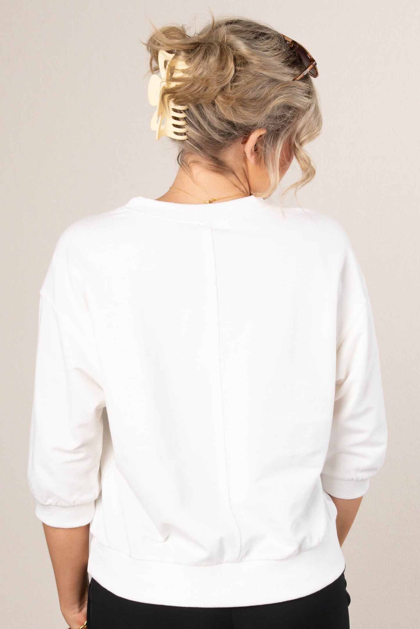 Top Stitch Dolman Pullover