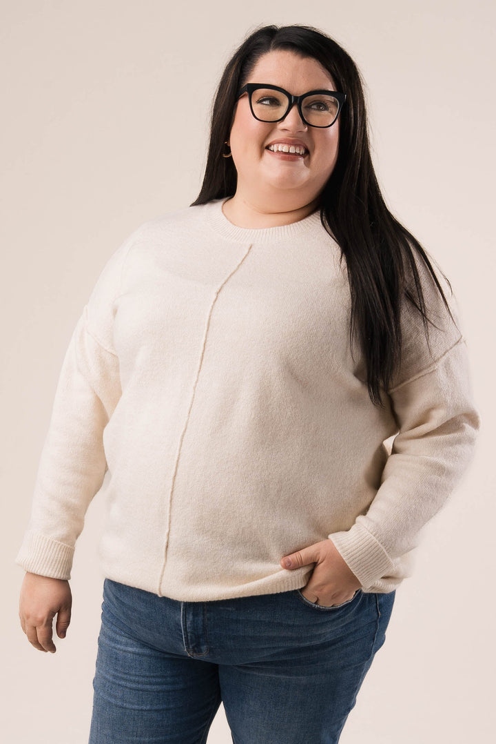 Front Seam Drop Shoulder Sweater *Final Sale*