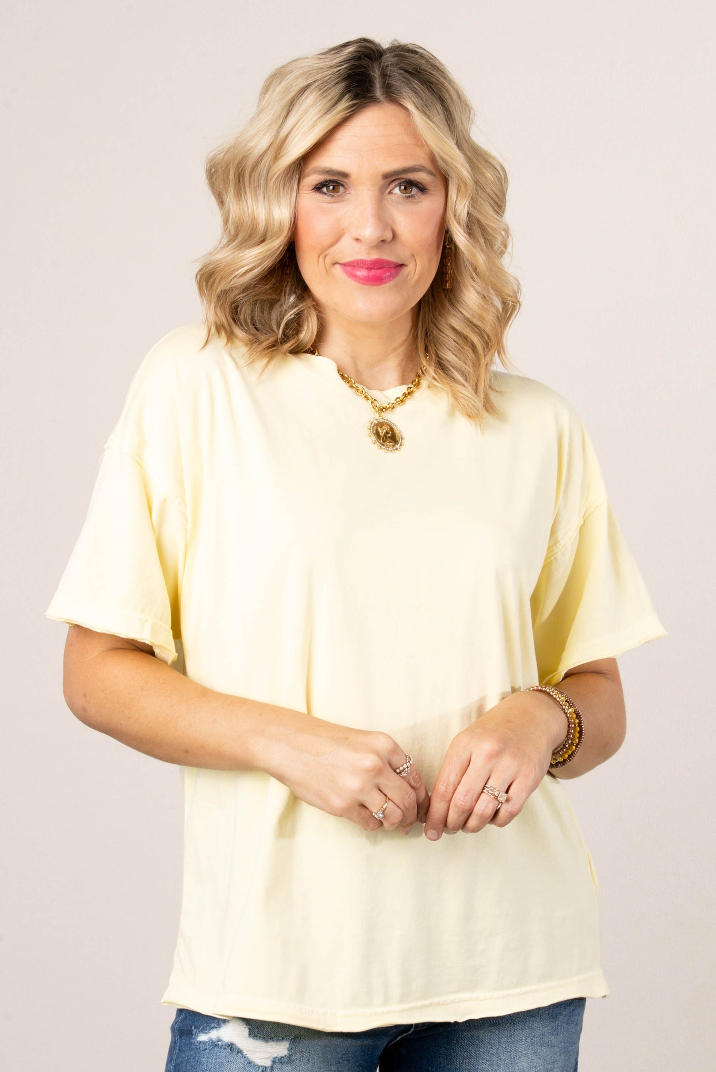 Washed Raw Seamed Tee